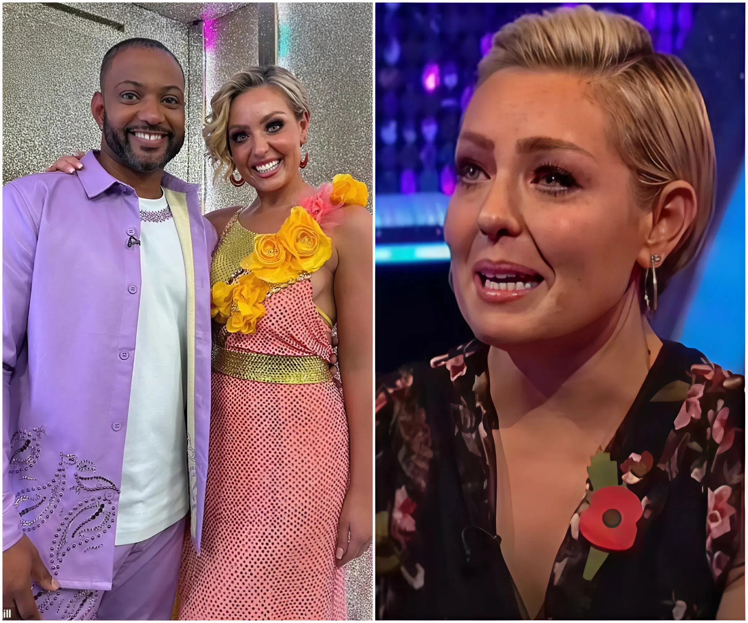 JB Gill reveals the one word he has to describe Amy Dowden's early exit from Strictly - as she sends note to his new partner Lauren Oakley - suong