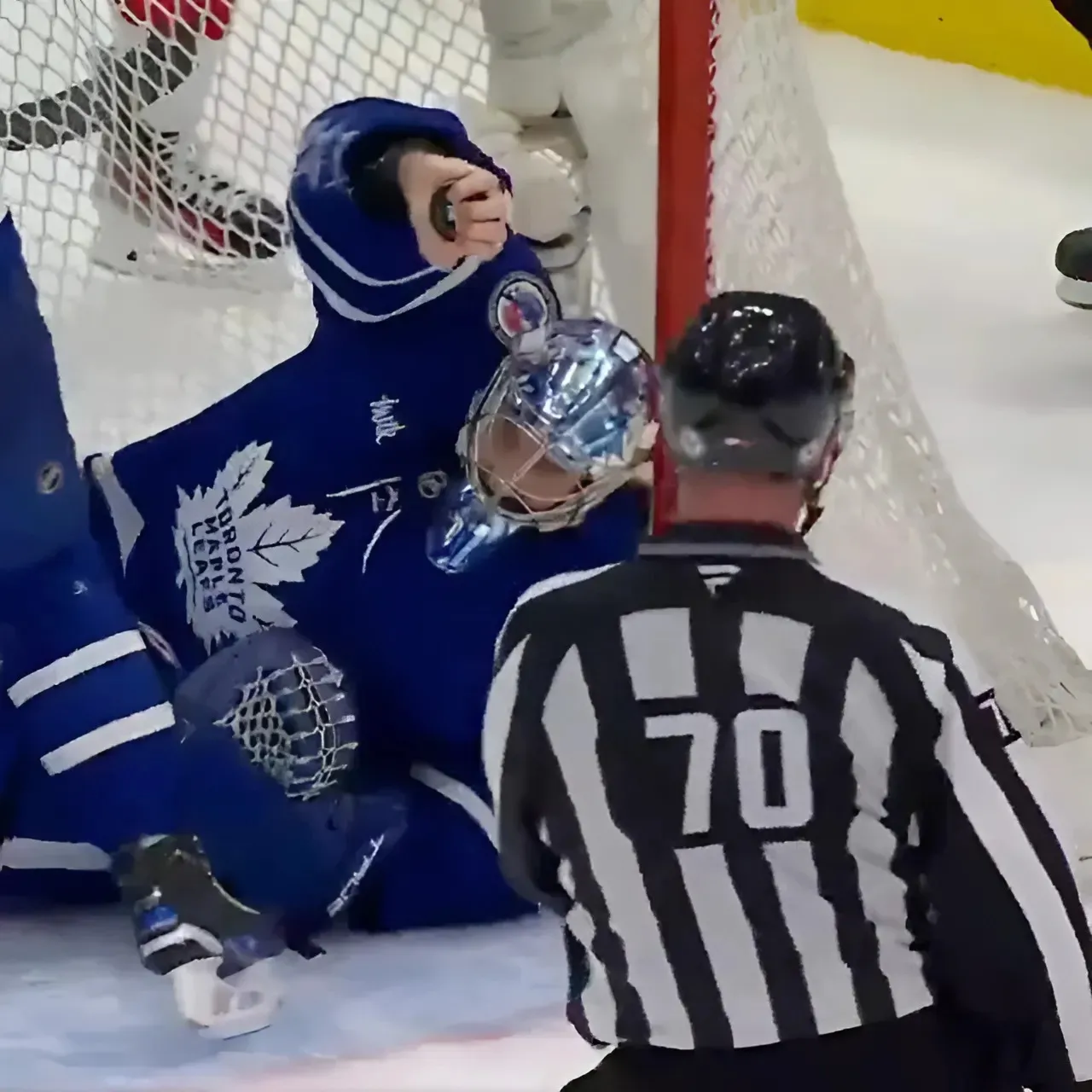 'Nice To See Him Come Out With The Puck...And Still All Five Fingers': Maple Leafs Goalie Anthony Stolarz Stops Red Wings with Bare-Handed Grab