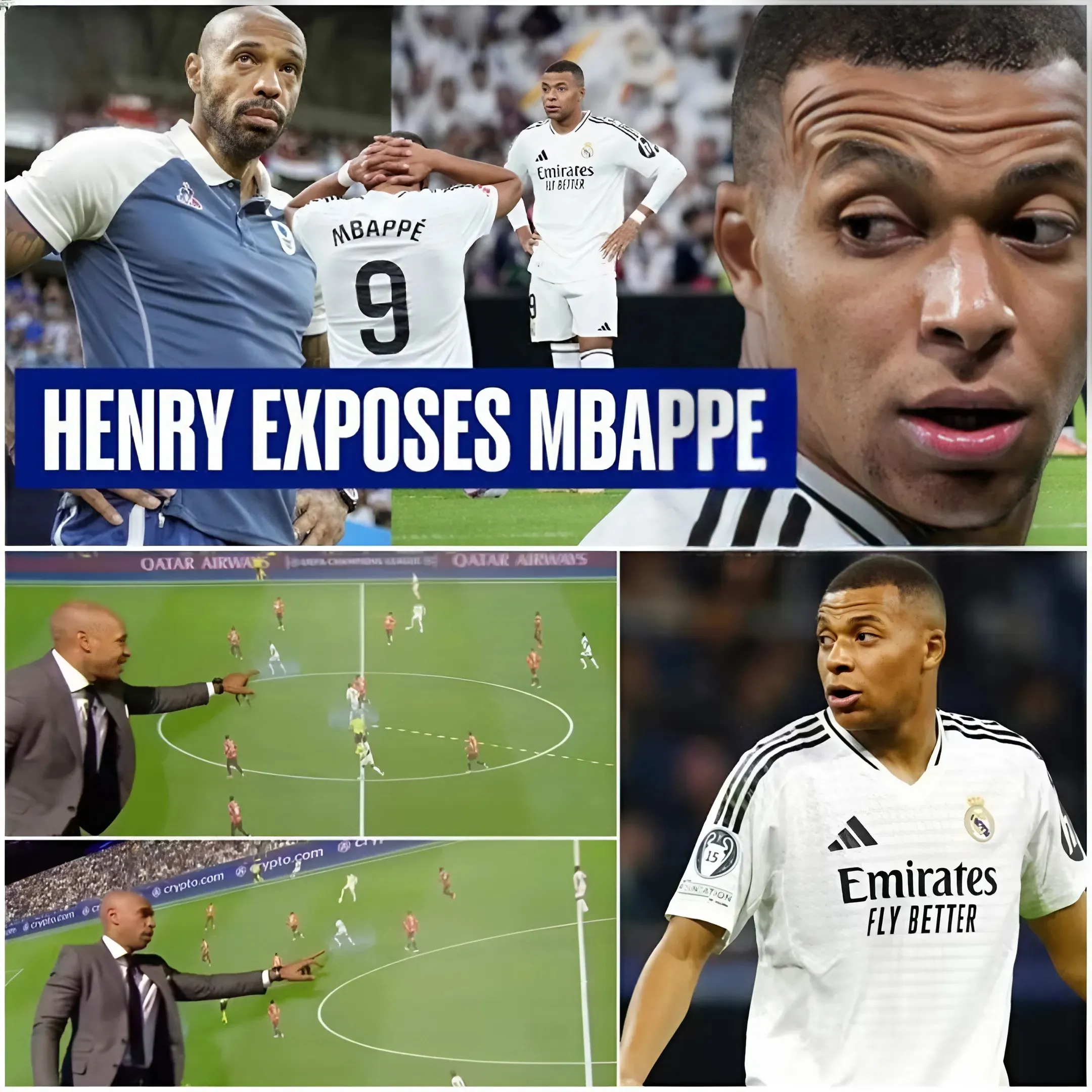 Thierry Henry da consejos expertos para explicar por qué Kylian Mbappé en el Real Madrid no funciona