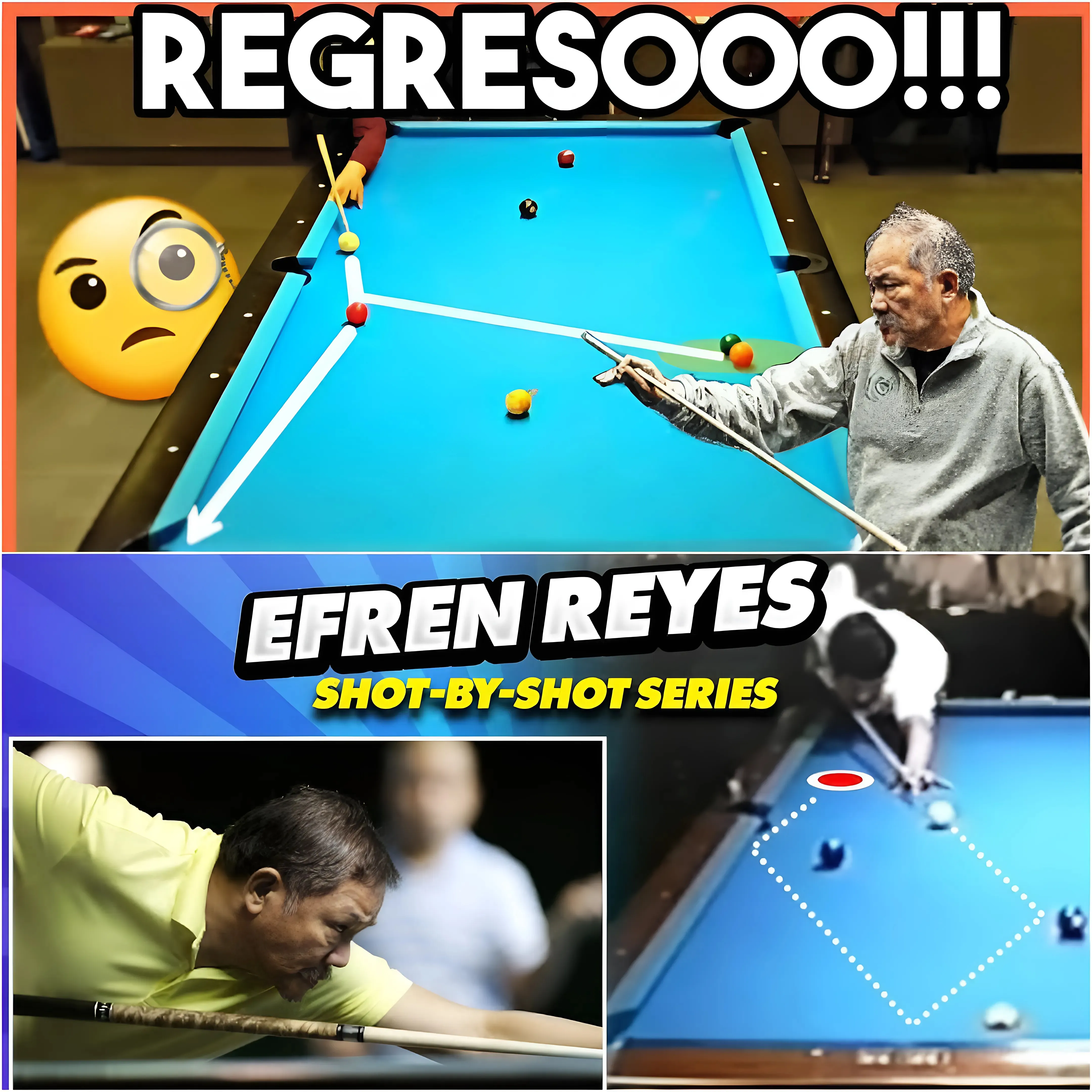 "Efren Reyes Transforms Into a Magician Against a German Billiards Master: The Most Chaotic Match Ever!"