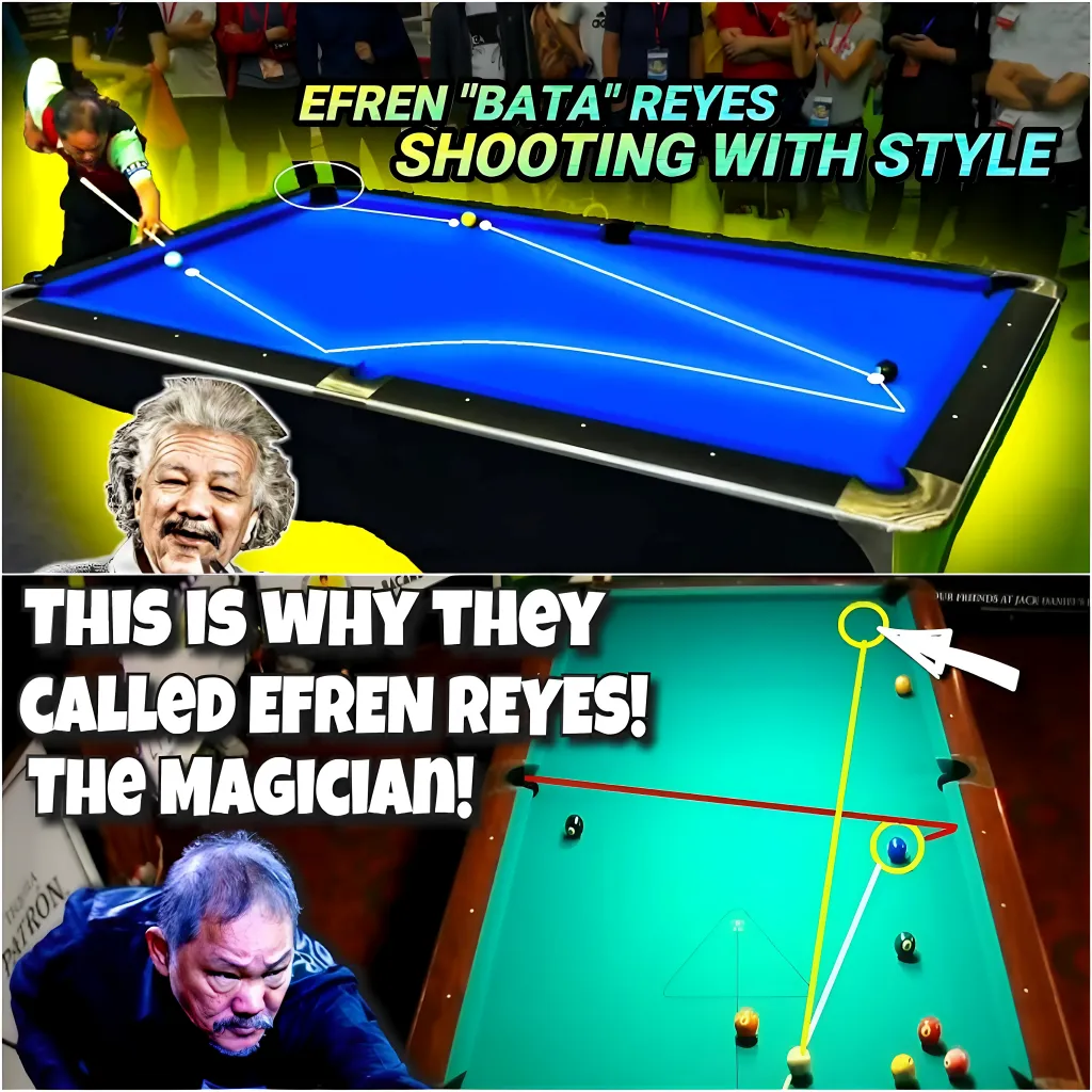 Efren Reyes Makes Phenomenal Shot Against Thomas Williams At 2023 9-Ball Invitational!