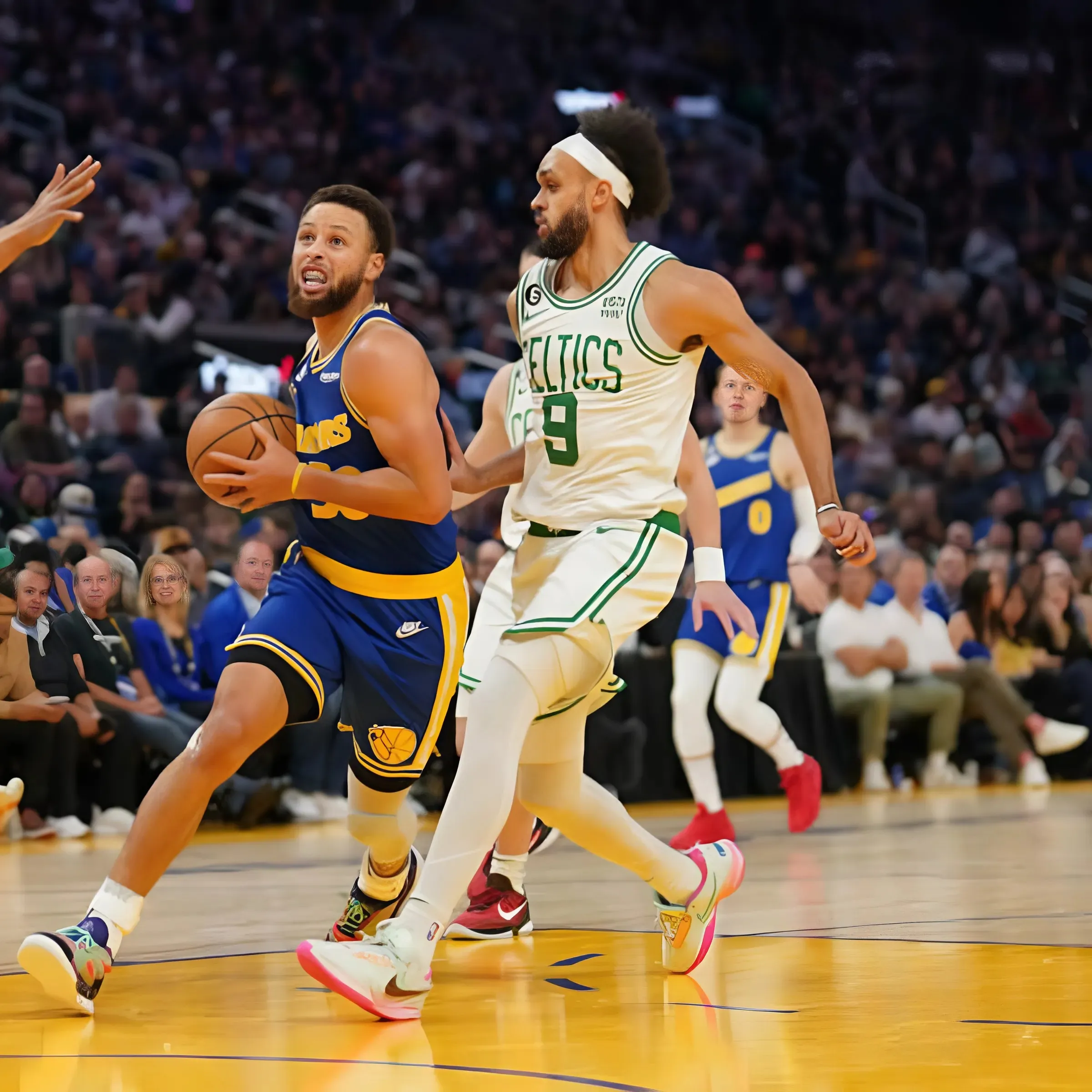 "He just imposes his will, and we really didn't have an answer for that" - Derrick White on guarding Steph and Doncic in NBA Finals