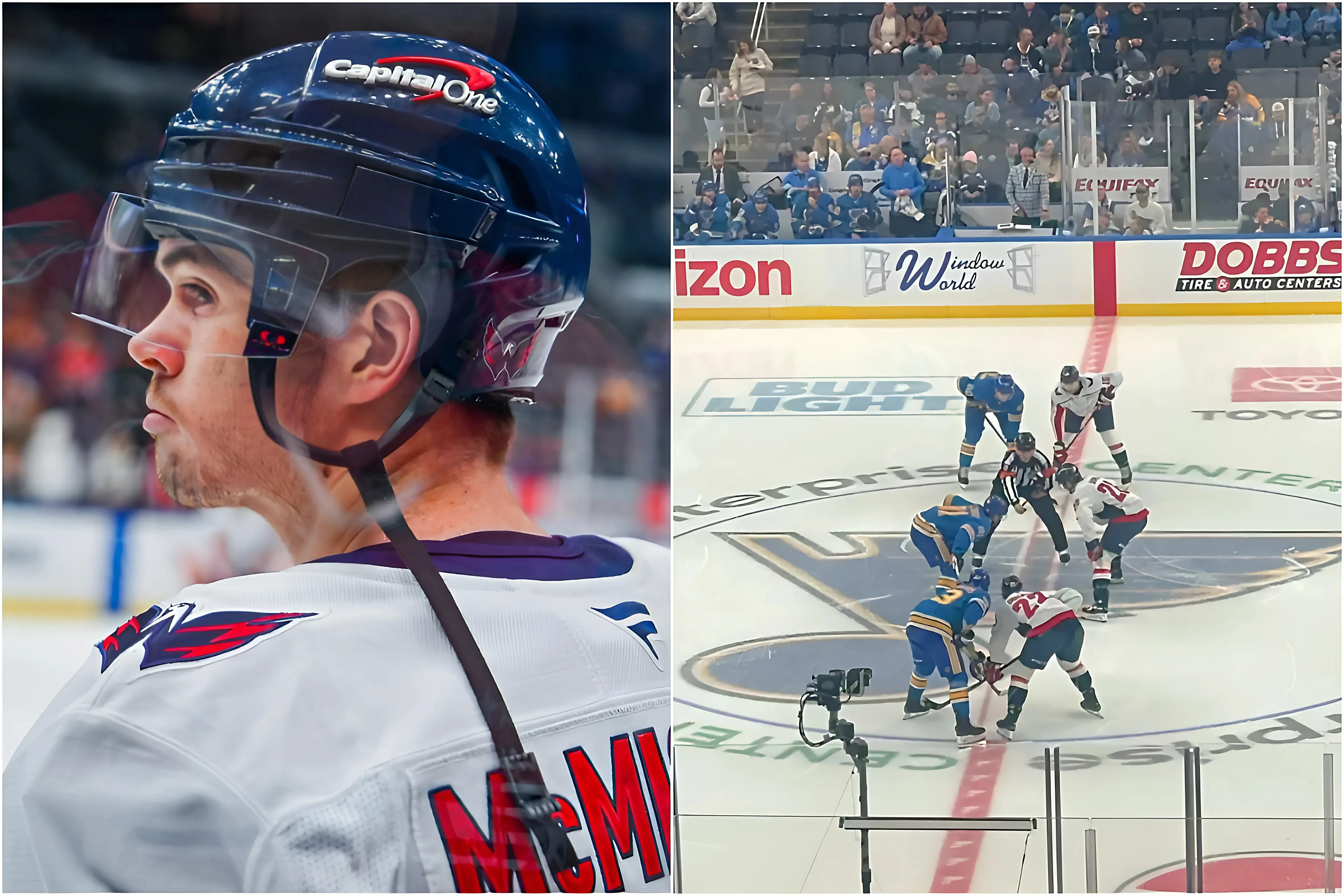 Washington Capitals sport different look against St. Louis Blues, pairing navy helmet with white road jerseys trucc