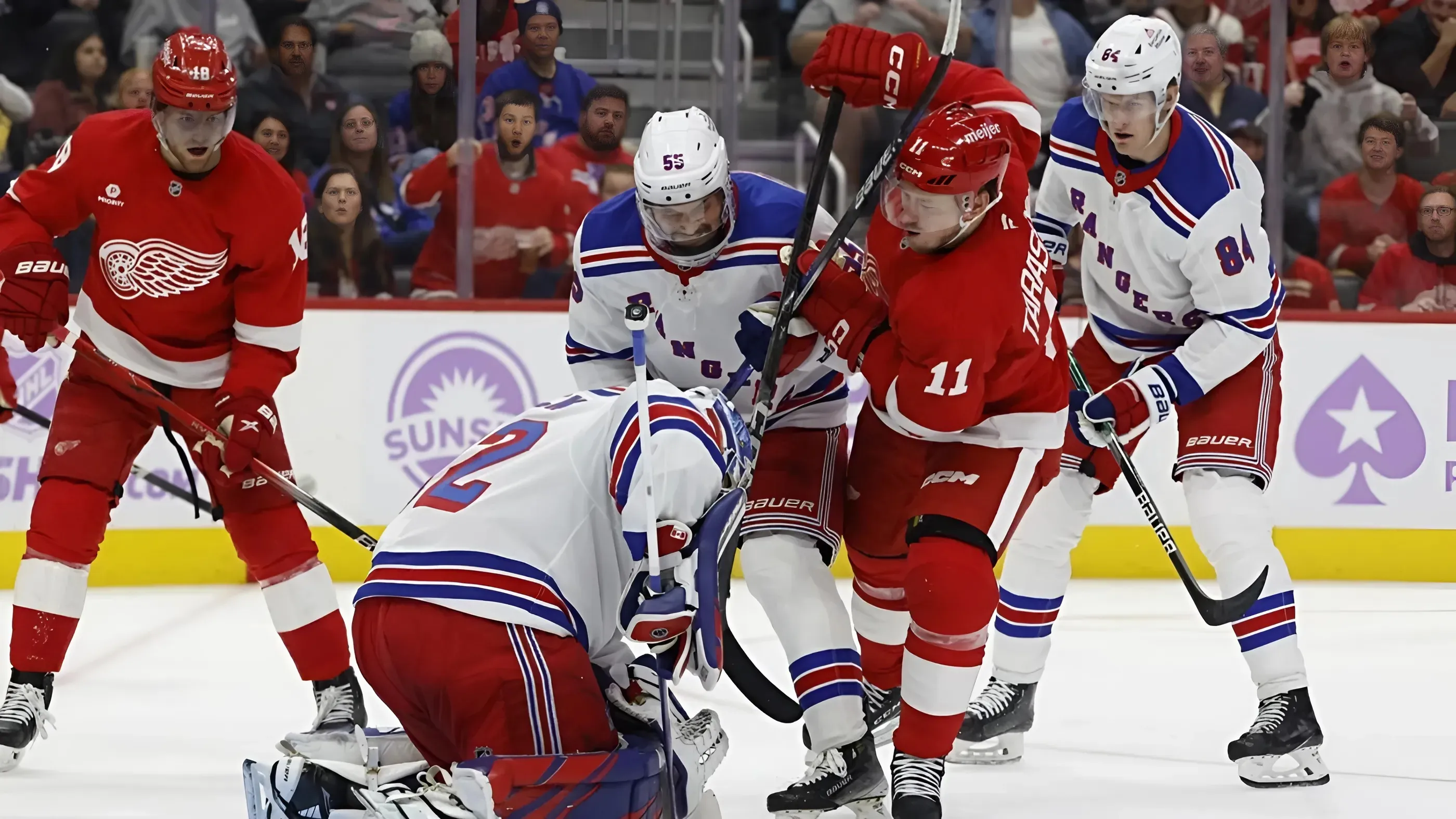 Rangers shut out Red Wings, complete sweep of season series