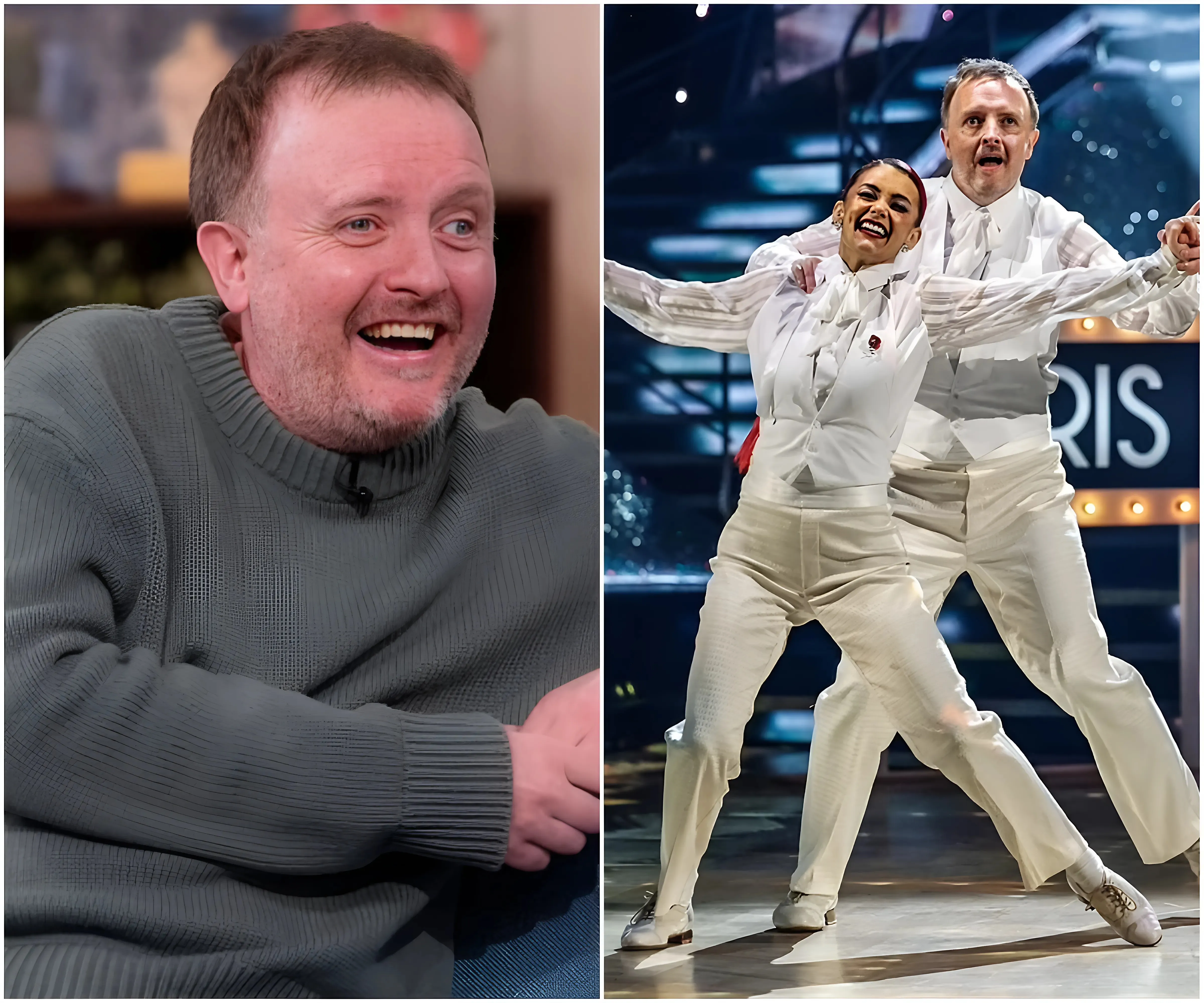 Strictly's Chris McCausland reveals why his daughter, 11, was wary about him taking part in the dancing show as he admits 'she does worry about me'- suong