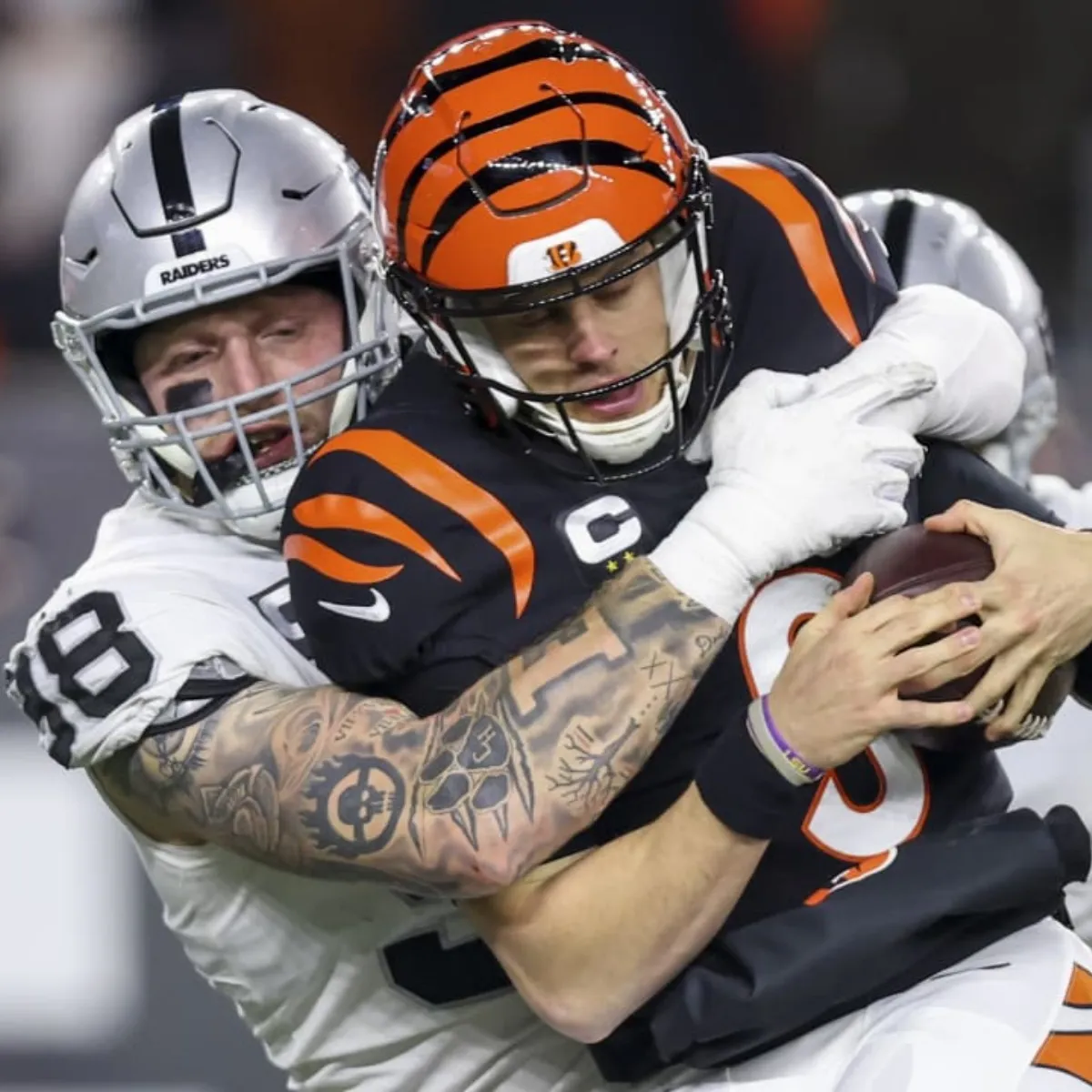 Raiders' Maxx Crosby slapped with $11,255 fine for late Joe Burrow hit