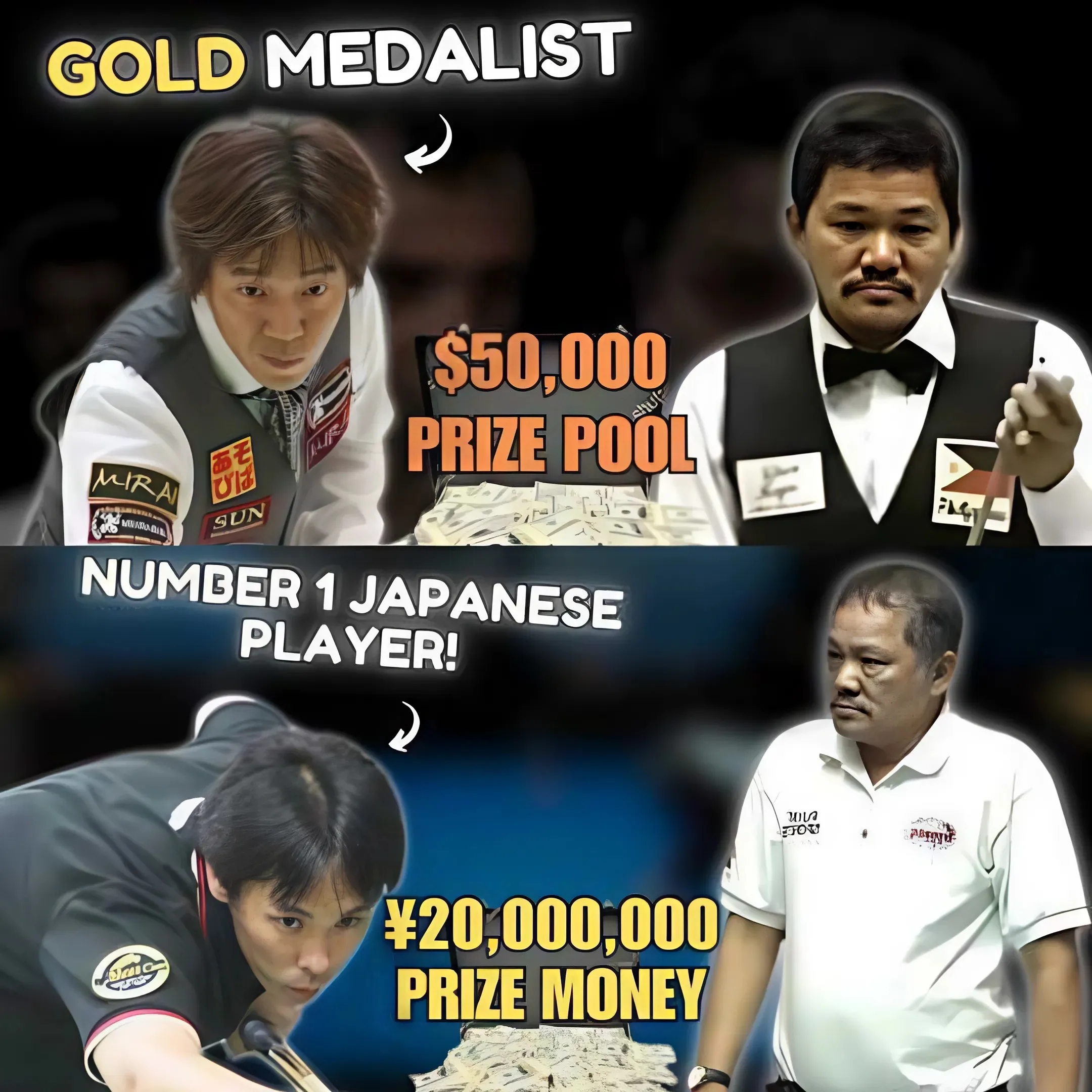 This is the dream of many famous billiard players "Japanese Champion Faces Efren Reyes: Can He Surpass the King of Billiards?"