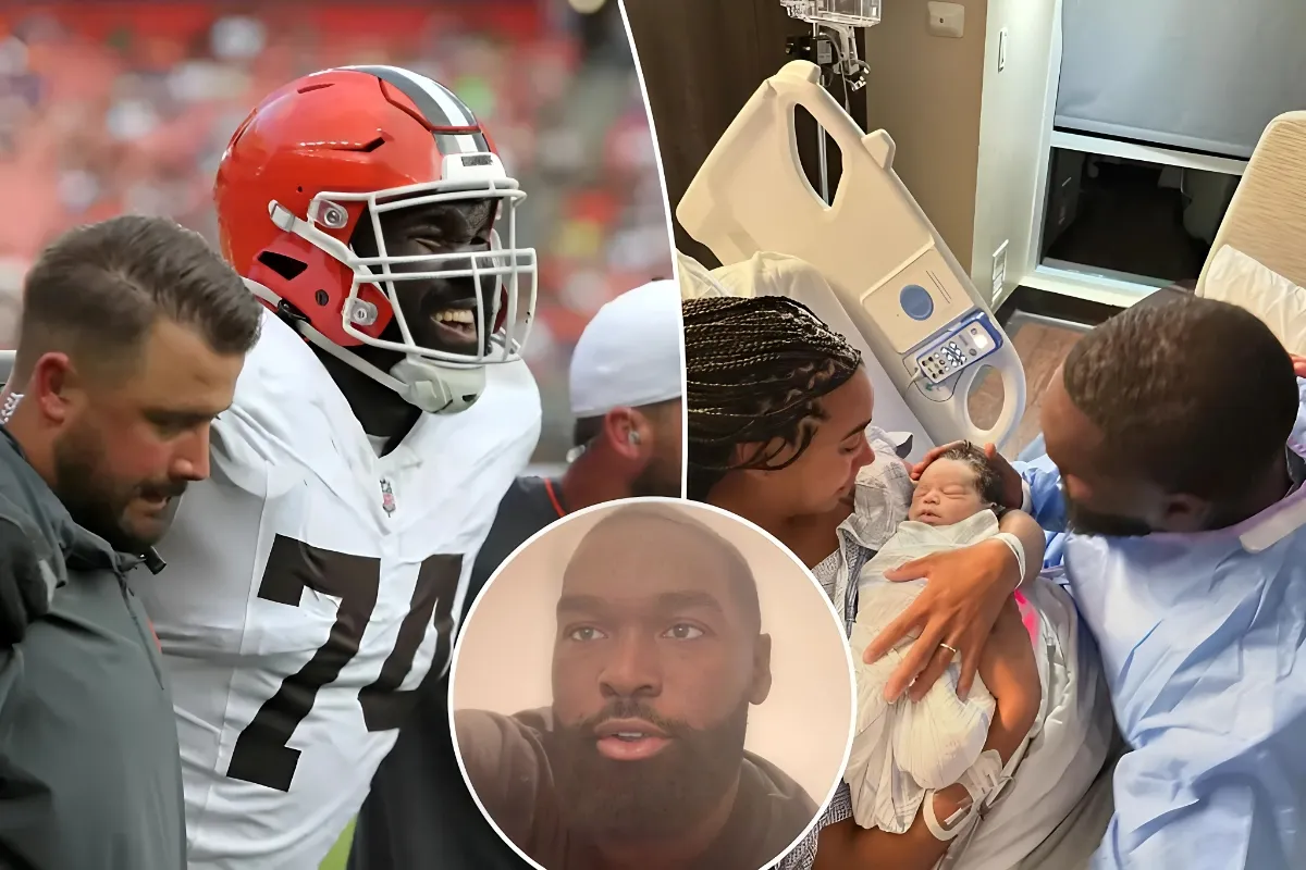 Tearful Browns player reveals son’s heartbreaking stillbirth: ‘Worst moment of my life’