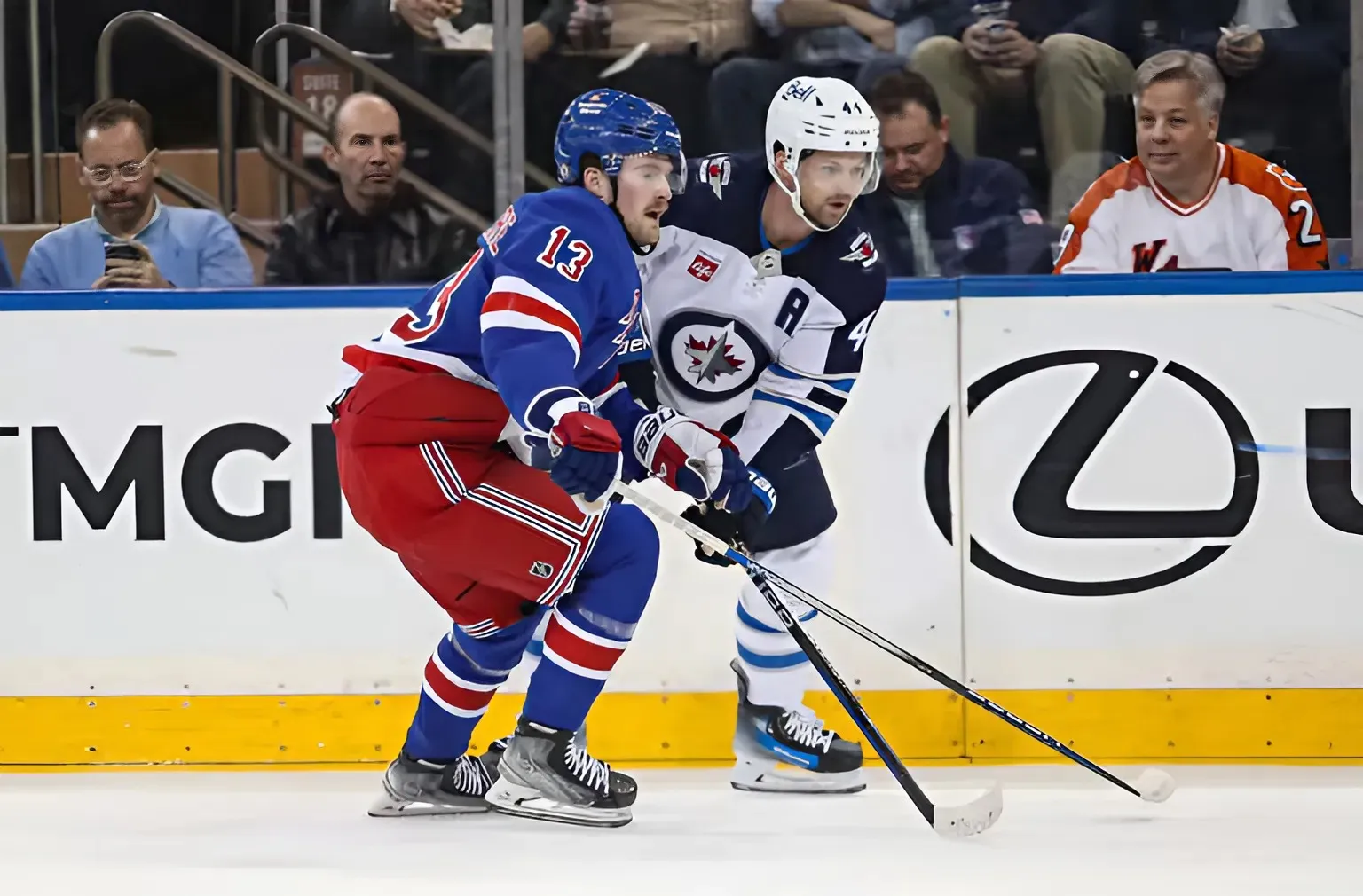 Rangers look to take down ‘top dogs’ when they face NHL-best Jets