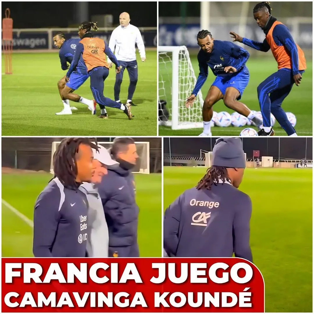 Hermosa amistad en el campo: Camavinga y Koundé no sólo son jugadores talentosos, sino también amigos cercanos, ¡y juntos crean fuerza para la selección francesa!