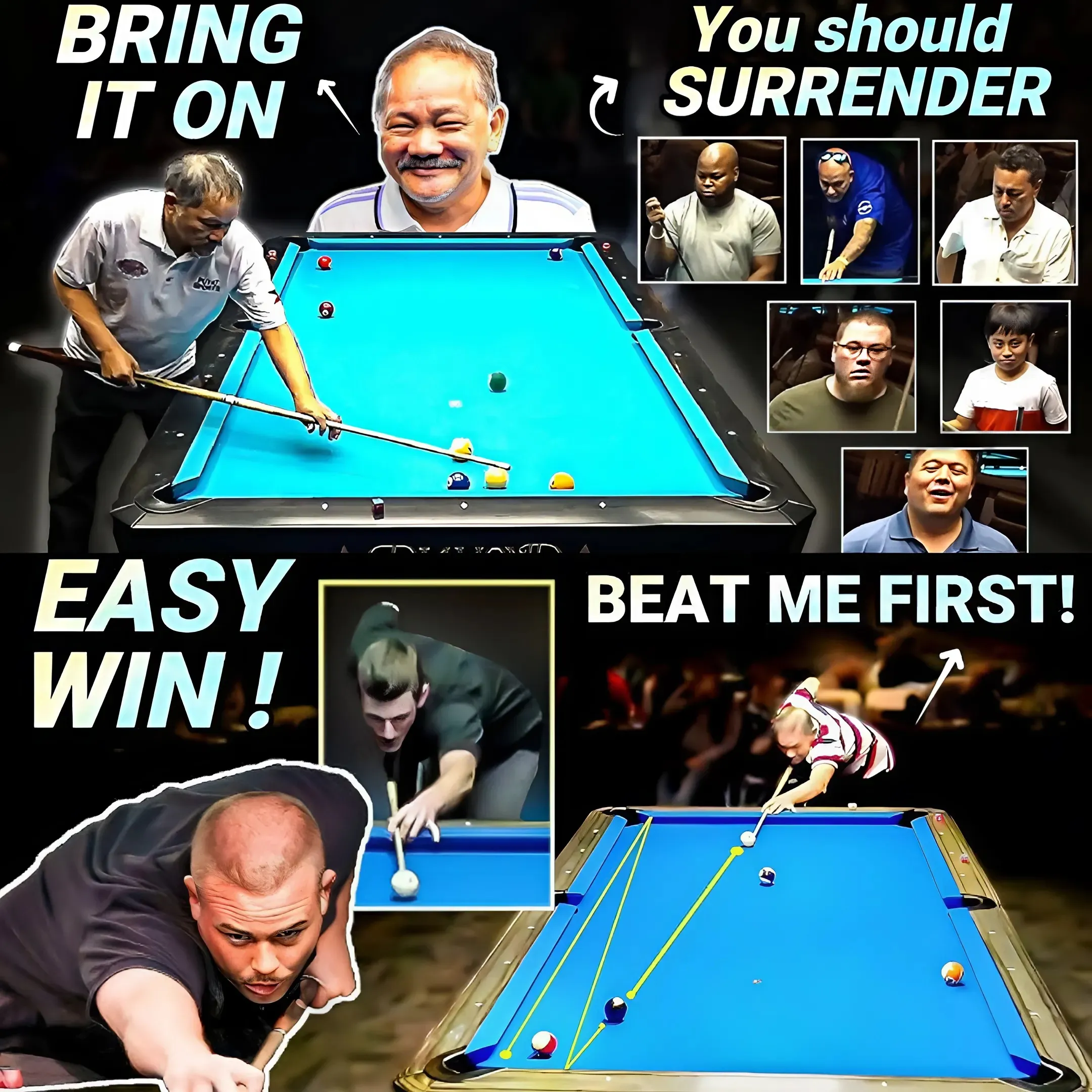 Silly ??? Young Players Think 64-Year-Old Efren Reyes Is An Easy Win, Like You'd Break An Egg: "Smash a 64-Year-Old Rock"