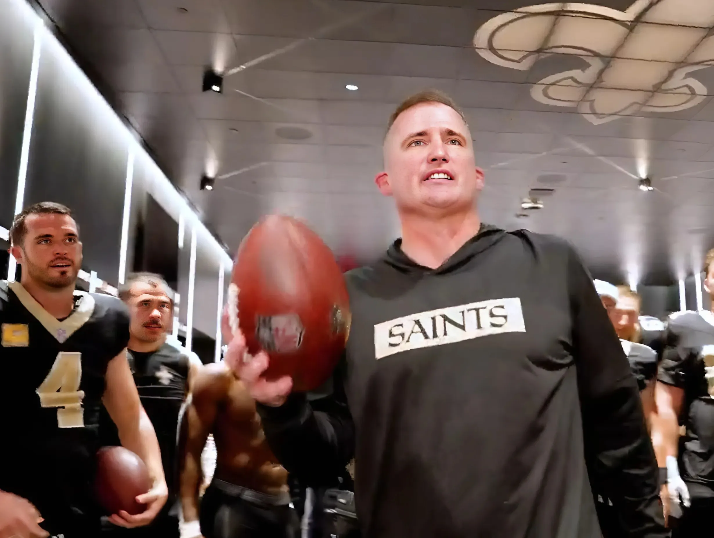 Video of Saints' locker room after Falcons win tells fans what they need to know about Darren Rizzi