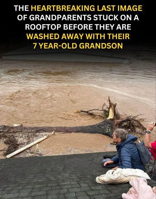 The Heartbreaking Last Image Shows Grandparents Stuck On A Rooftop Before They Are Washed Away Along With Their 7-Year-Old Grandson The Heartbreaking Last Image Shows Grandparents Stuck On A Rooftop Before They Are Washed Away Along With Their 7-Year-Old Grandson