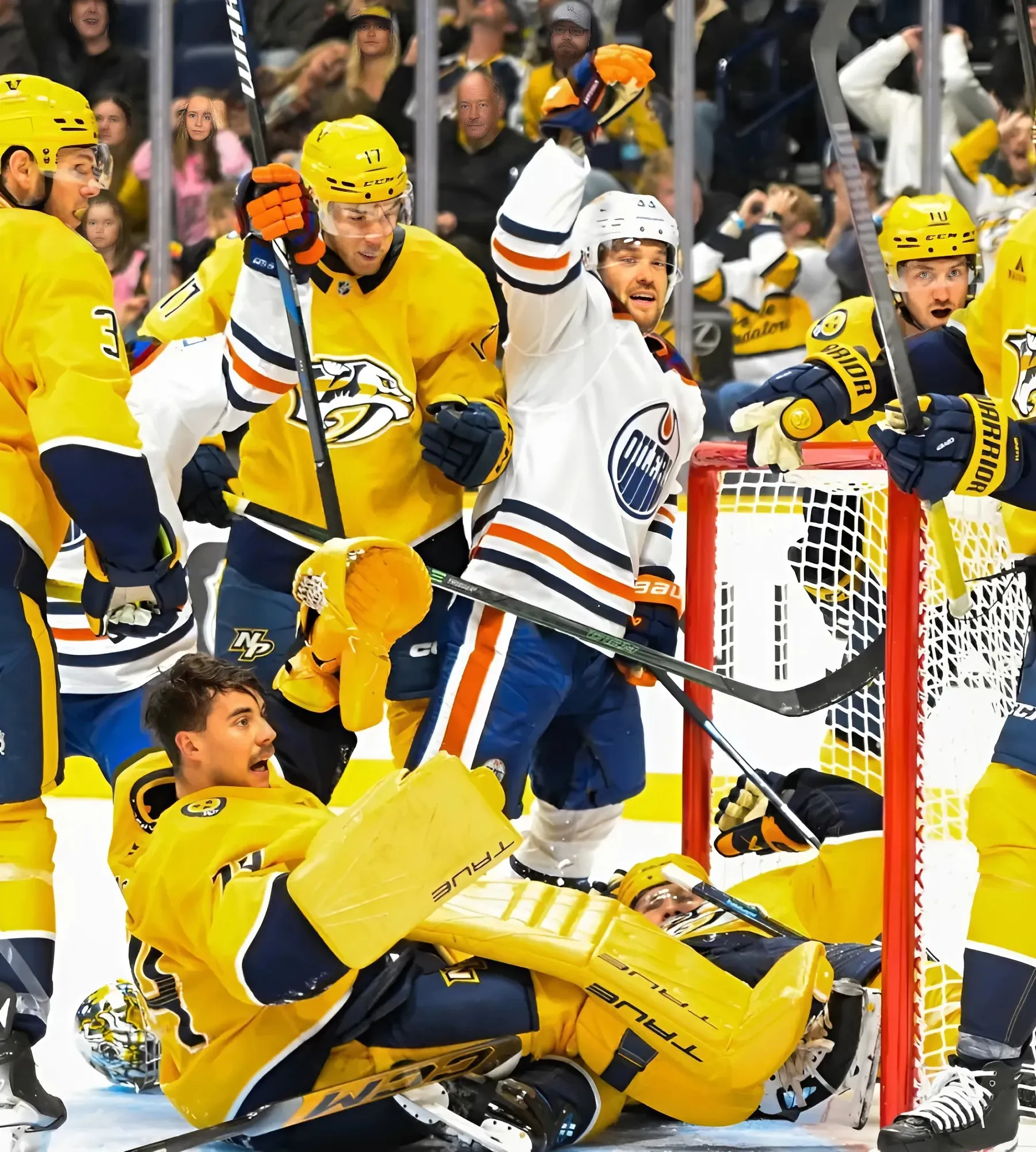 Viktor Arvidsson questionable for game against Predators, Oilers weigh options