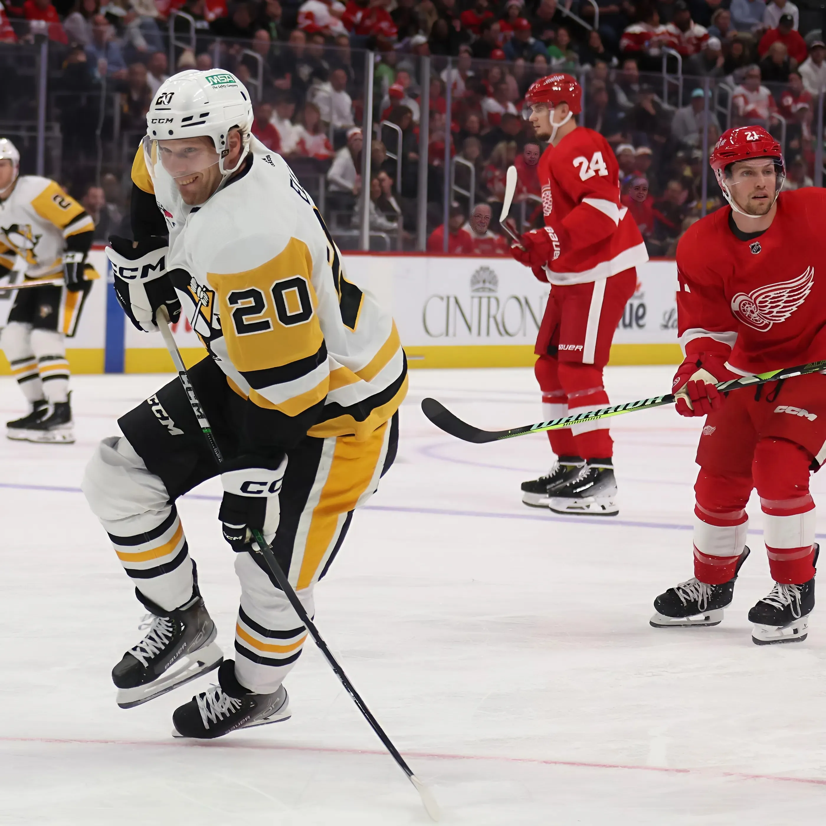 Red Wings will travel California ‘with a smile’ after defeating Penguins in overtime, 3-2