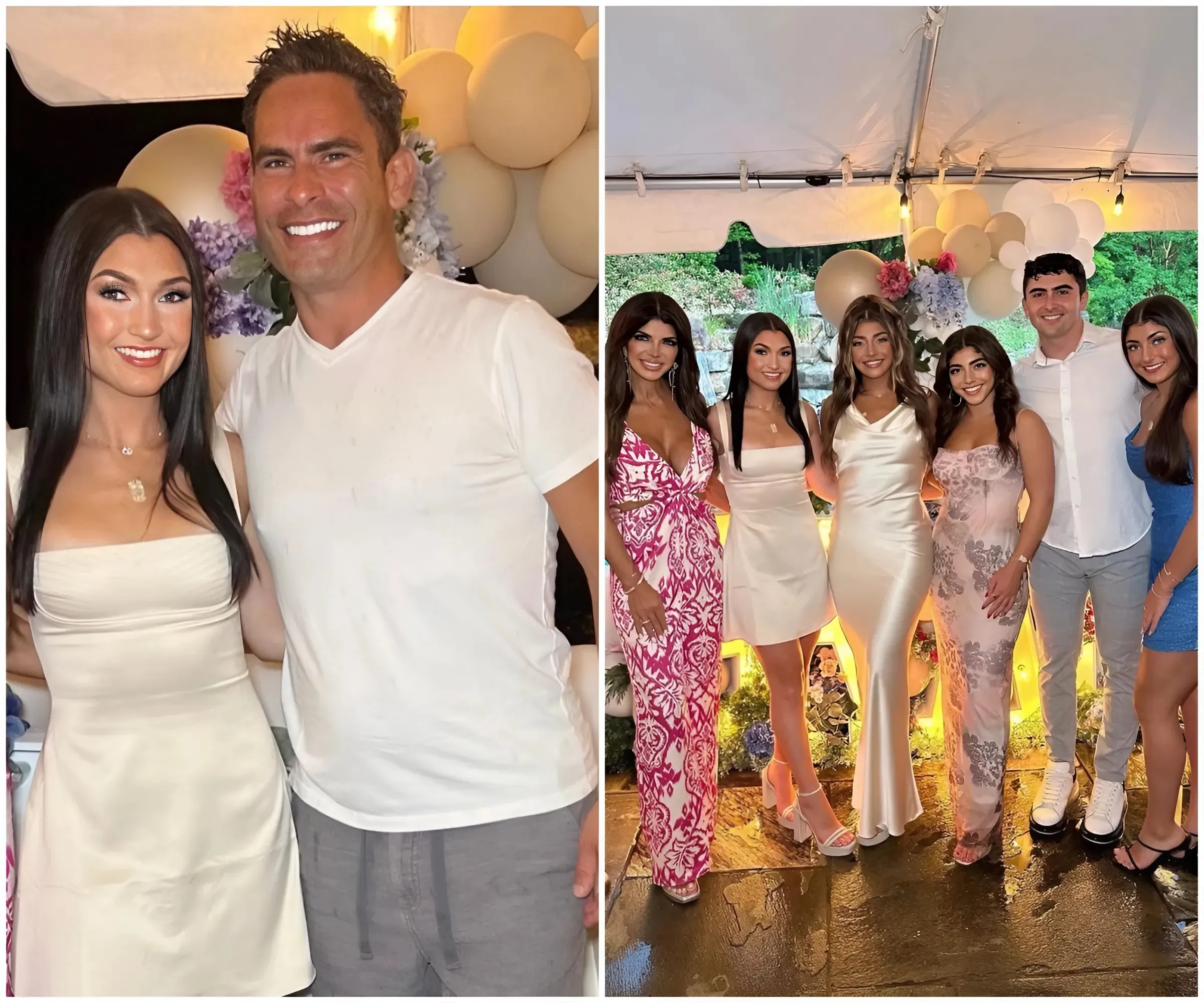 Family drama or show? "Family party or rehearsal? Teresa Giudice and Louie Ruelas have a heated argument, the girl doesn't know which side to take!"