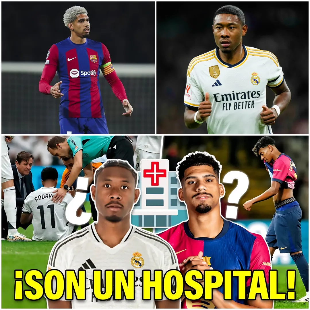 ¿ARAÚJO VOLVERÁ? ¿CONSEJO DE PAUSA? ¡Qué está pasando con cada uno de los 17 jugadores lesionados del Barça y del Madrid!