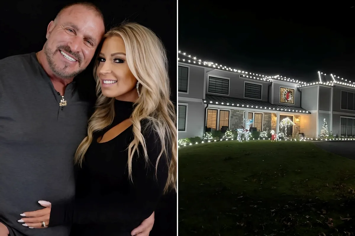 See Frank Catania & Brittany Mattessich's Home Aglow for Christmas