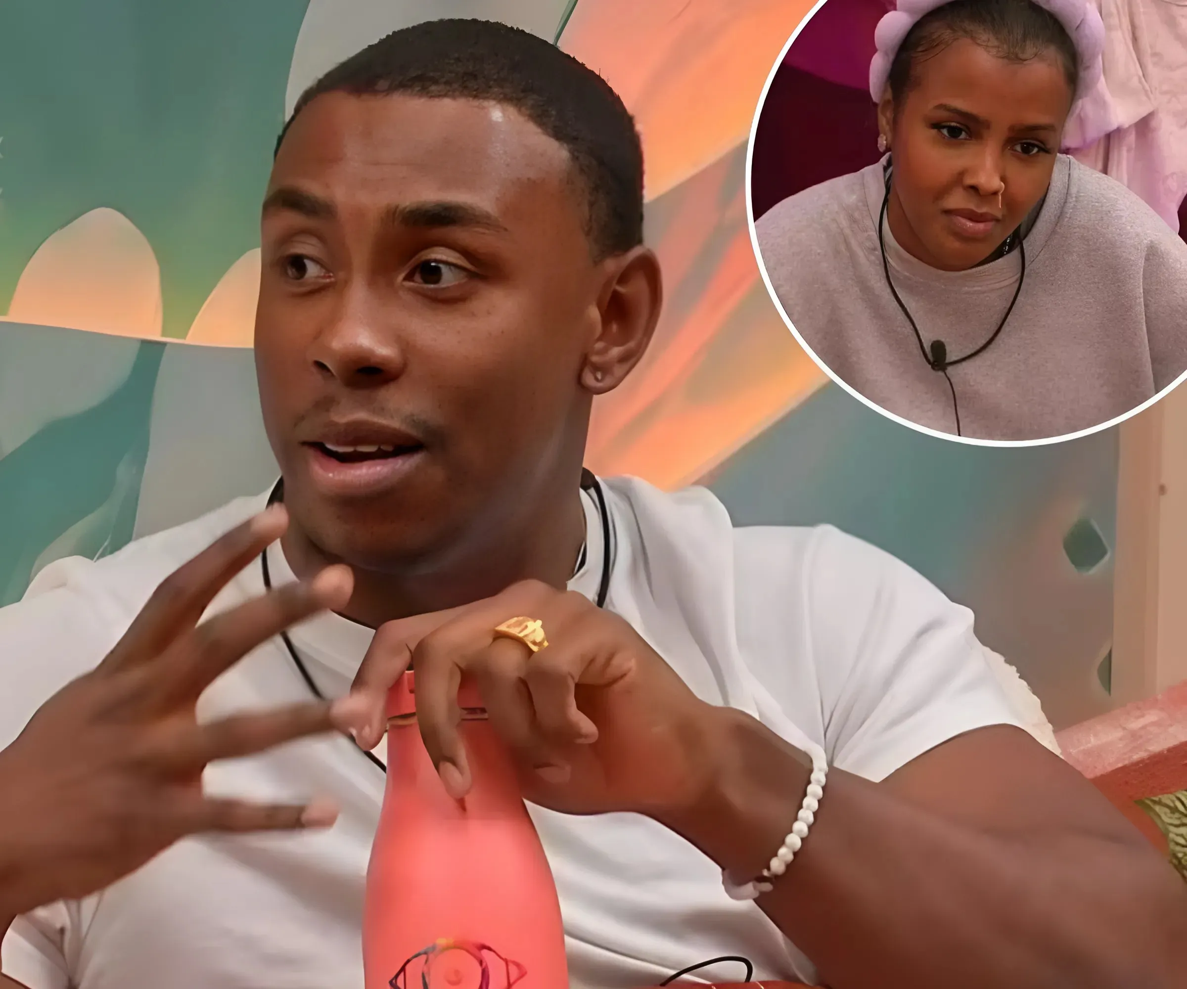 Big Brother's Segun admits his girlfriend on the outside 'won't be happy' seeing his close bond with Hanah and shares fears he'll be labelled a 'player' - suong