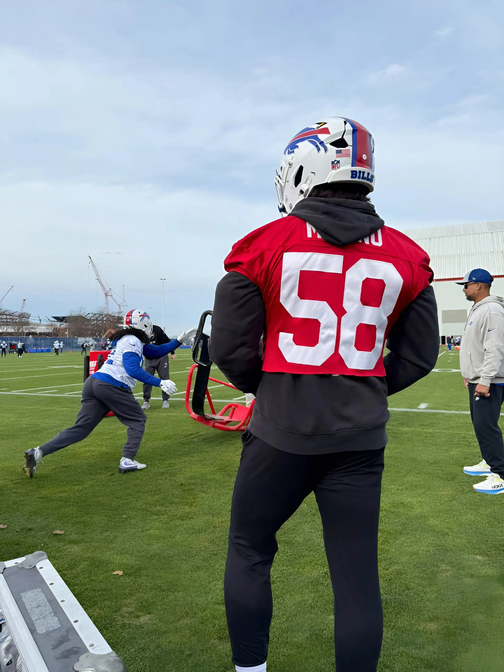 Watch: Bills LB Matt Milano takes first practice reps after offseason injury