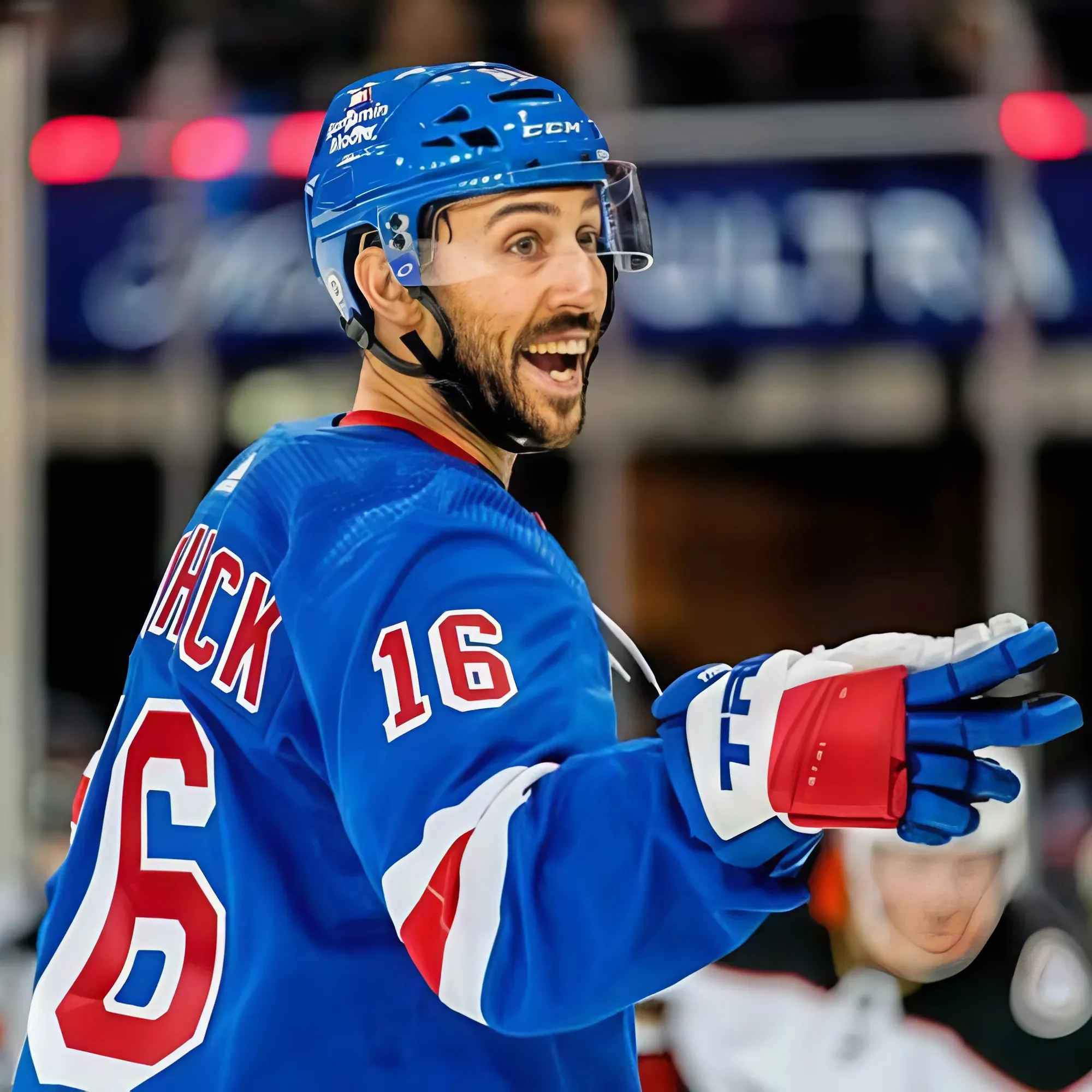 New York Rangers forward Vincent Trocheck trending after inappropriate gesture towards the Sharks