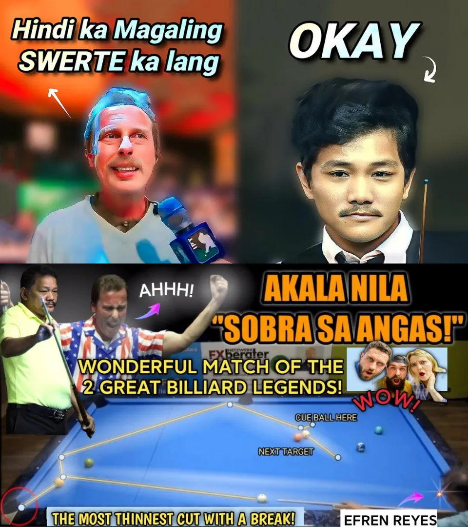 What the hell!!! He was furious: "American Trash-Talker Was Taught A Lesson By Efren 'Bata' Reyes!"