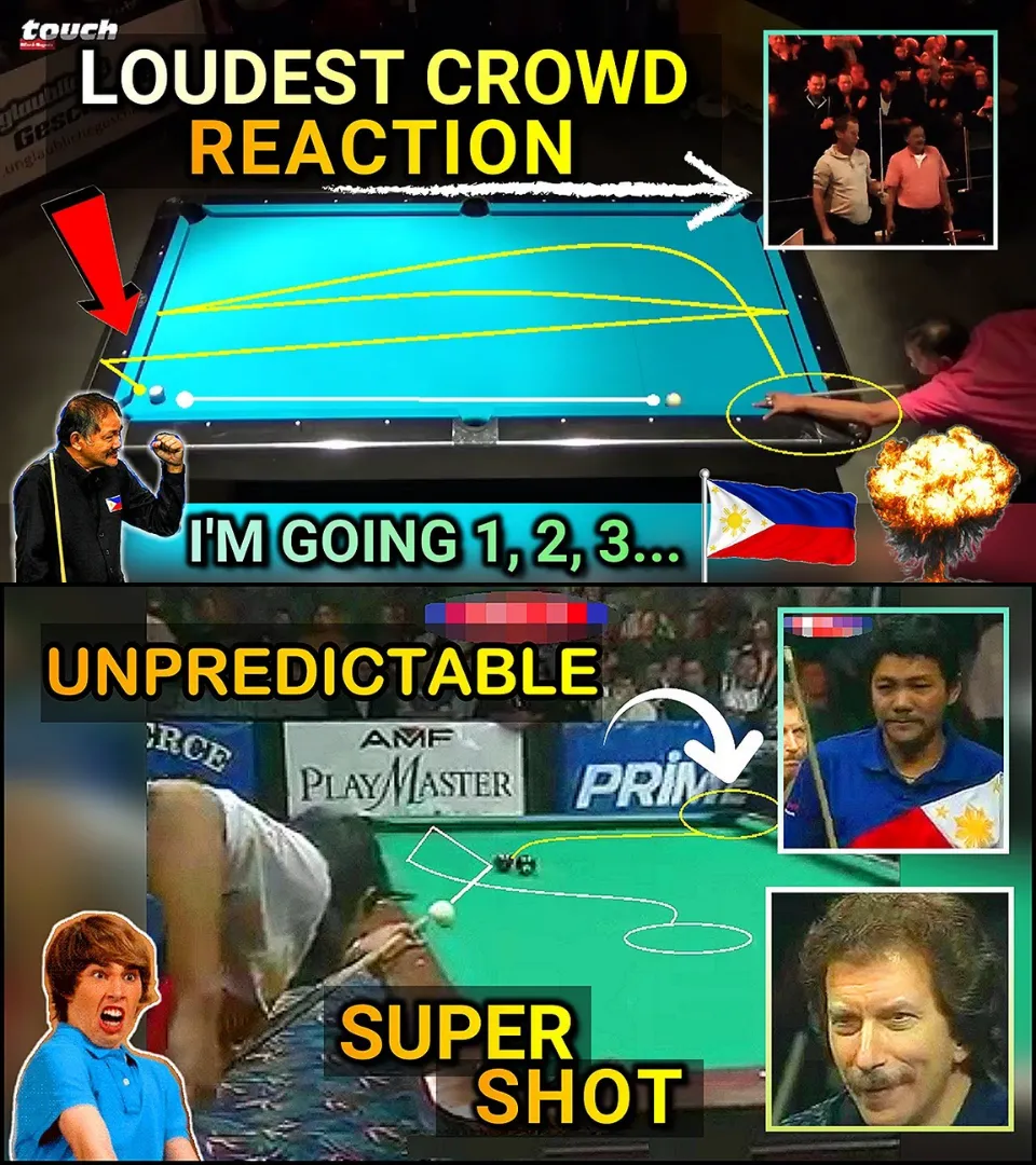 "Efren Reyes' Classic Shot: The Play That Made The Stadium Explode!"