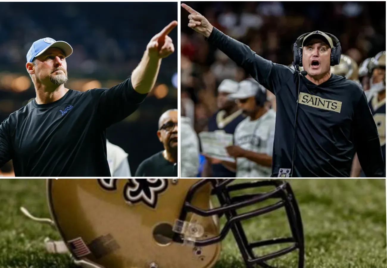 Saints interim head coach Darren Rizzi is giving everyone serious Dan Campbell vibes