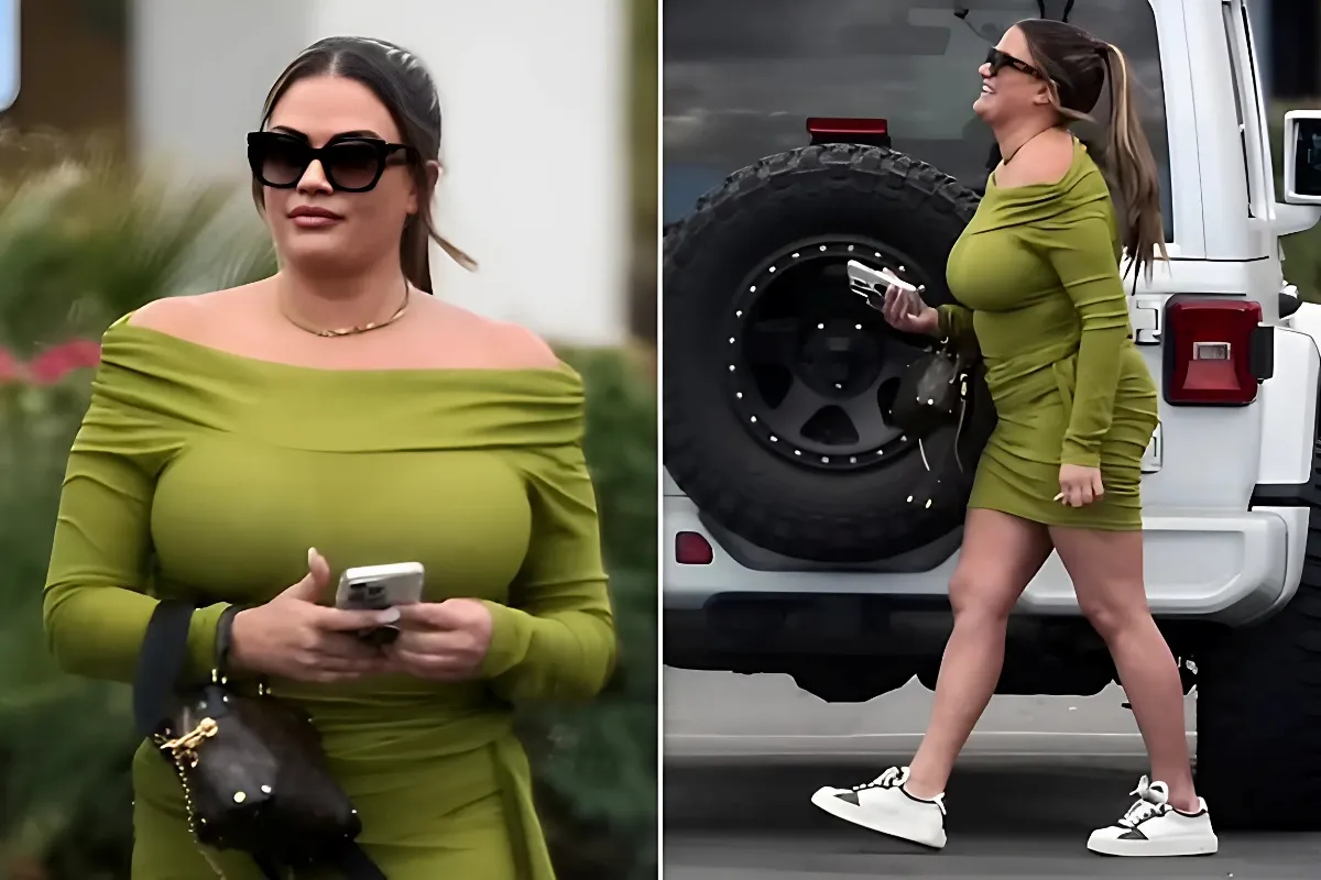 Chic in Palm Springs: Brittany Cartwright Rocks a Green Dress Following Jax Taylor's Controversial Remarks - lulu