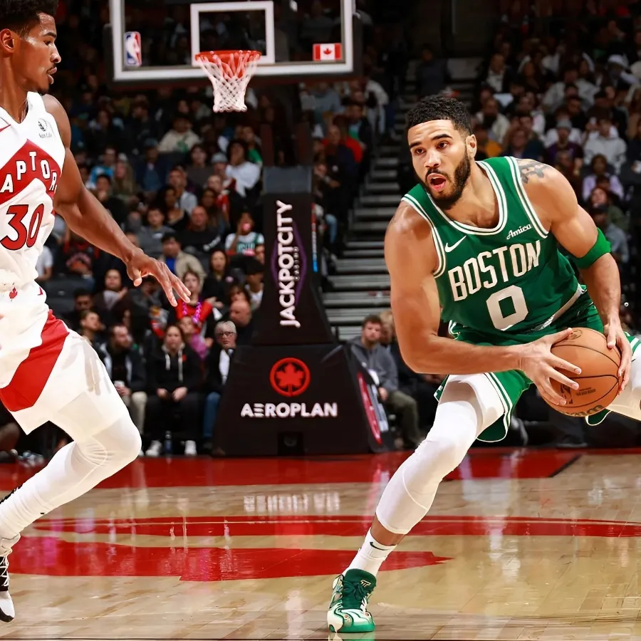 Celtics' Jayson Tatum breaks the internet with wild OT game-winner vs. Raptors