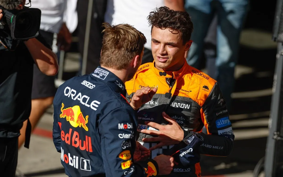 Lando Norris admits he's 'split' after Max Verstappen question as tensions rise