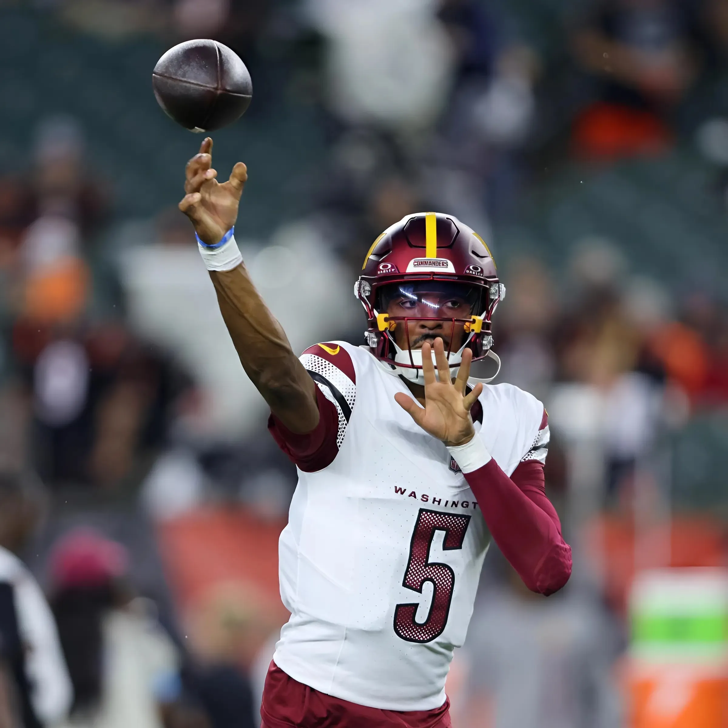 Commanders QB Jayden Daniels Halfway to Franchise Rookie Record