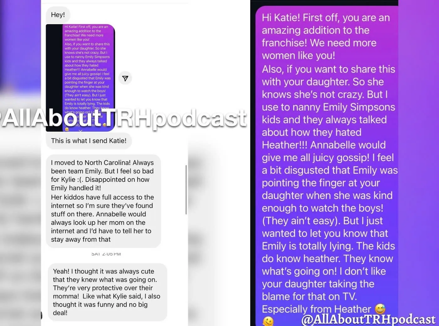 ‘RHOC’ Star Emily Simpson’s Former Nanny is Claiming That She’s “Totally Lying” About Katie Ginella’s Daughter as She Says Emily’s Kids “Hated” Heather Dubrow and Gave Her “Juicy Gossip,” See the Leaked Text to Katie