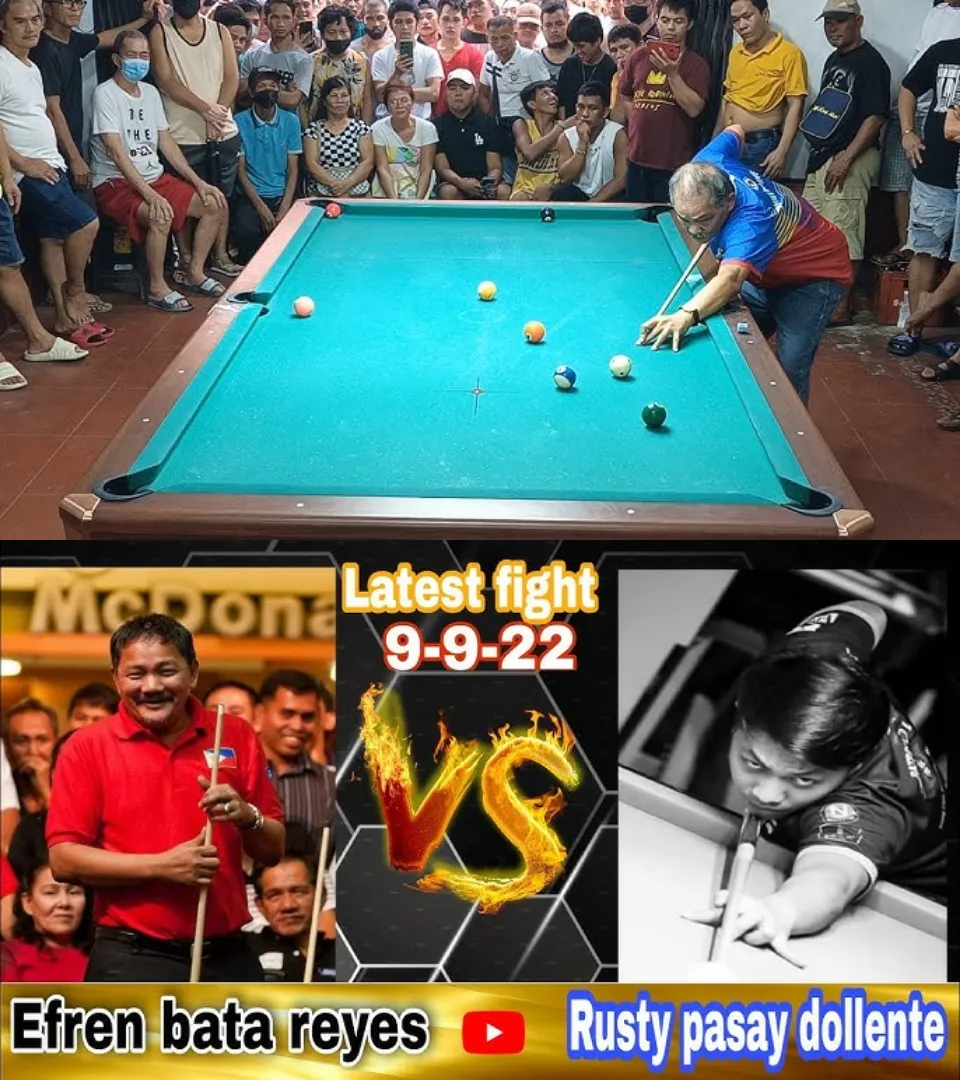 "Efren 'Bata' Reyes Faces Rusty Dollente In Dramatic Battle (Race to 18) At Libertad Pasay!"