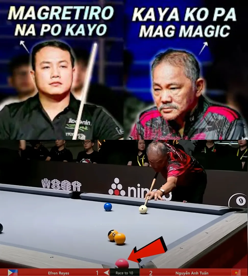 Don't Play With Fire: "Vietnamese Player Mistakenly Thought Efren Reyes Was Out of Time – Shocking Ending At Hanoi Open 2023!"