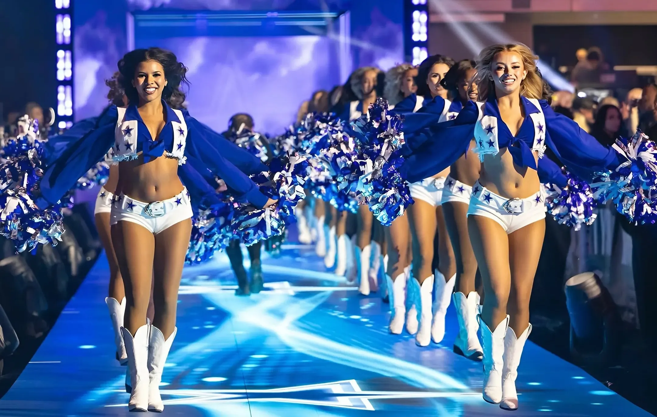 Cowboys Cheerleaders Video Goes Viral From Mike Tyson vs. Jake Paul Fight