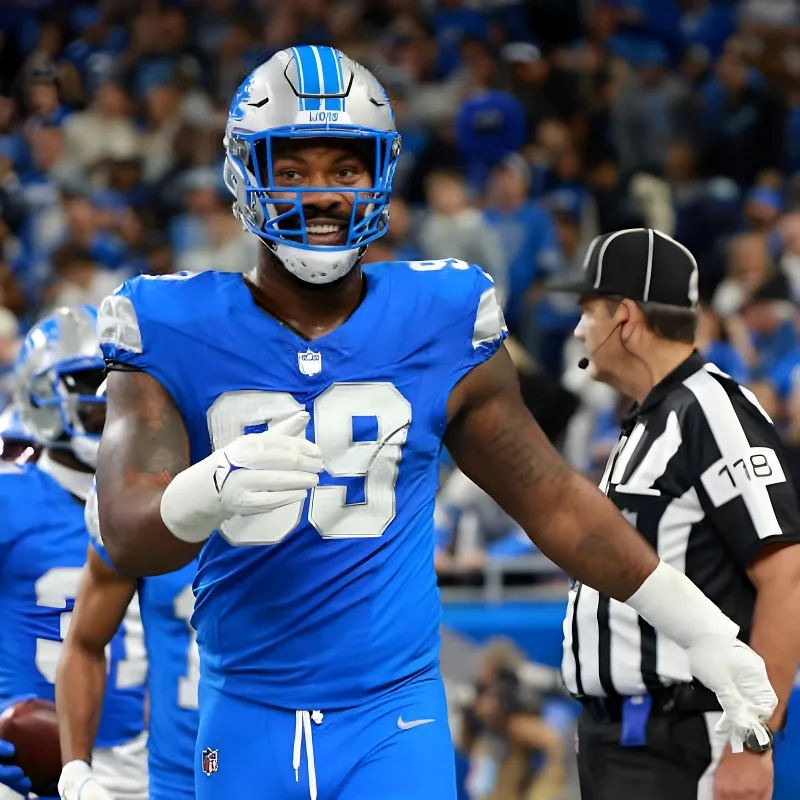 Za'Darius Smith notches sack in Lions debut, busts out electric celebration