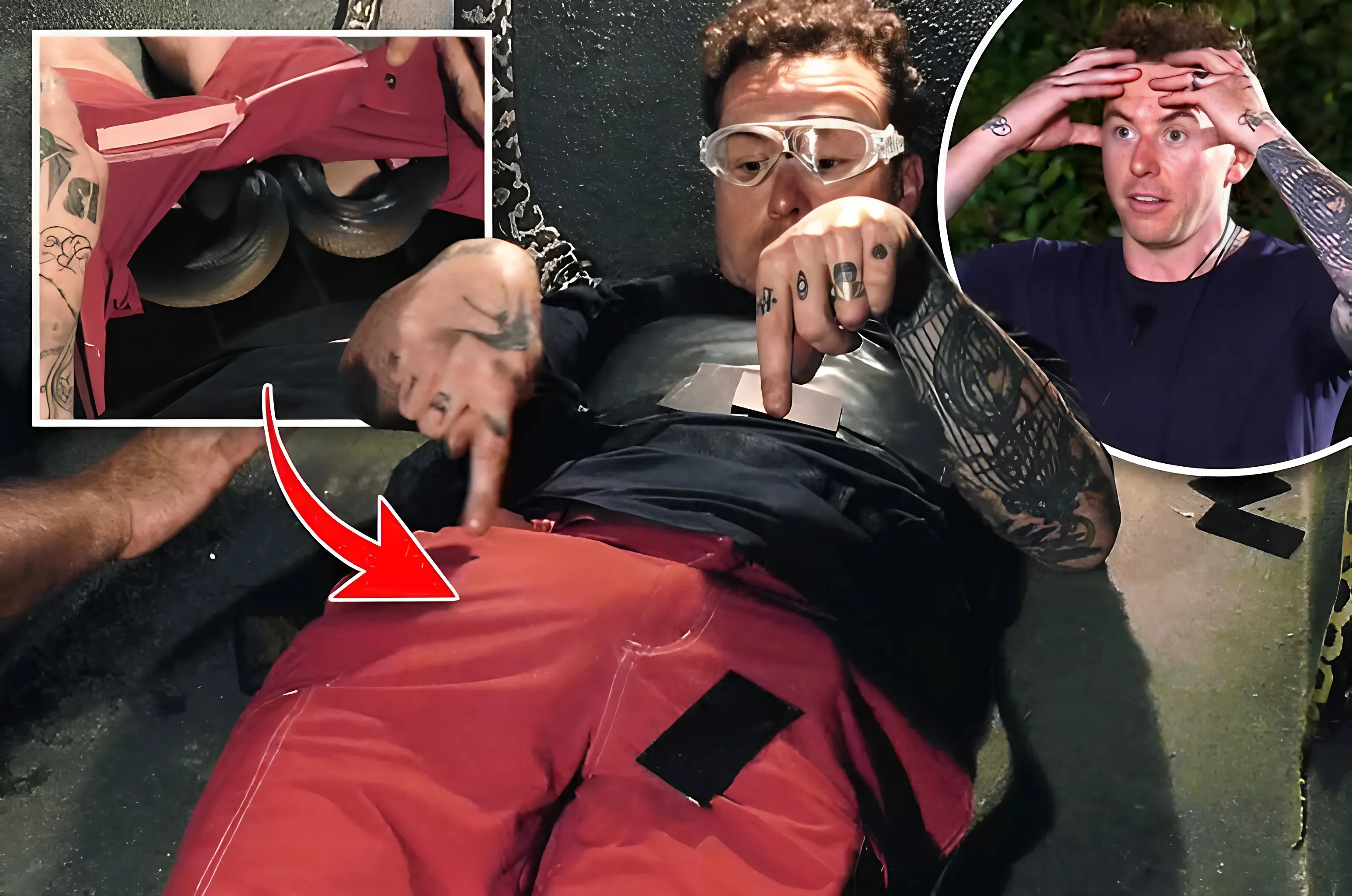 Watch as I’m A Celeb’s Danny Jones screams in horror as a huge snake slithers into his shorts in terrifying first trial - suong