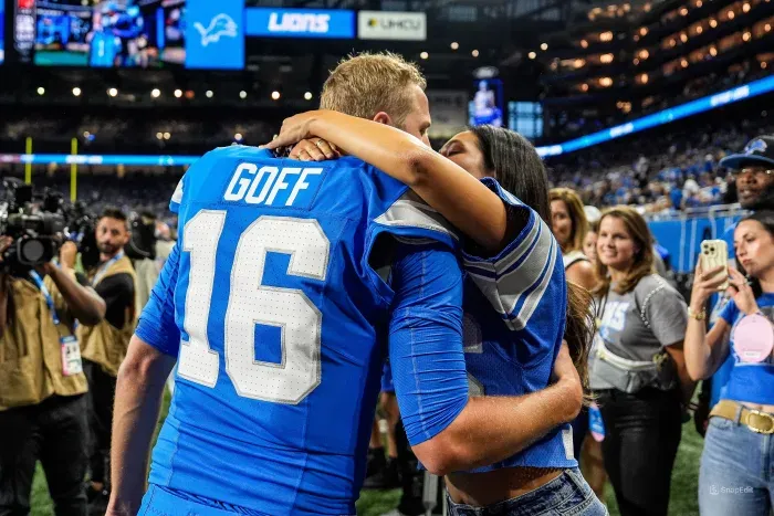 Jared Goff's Wife Sends Two-Word Message After Lions Embarrass Jaguars