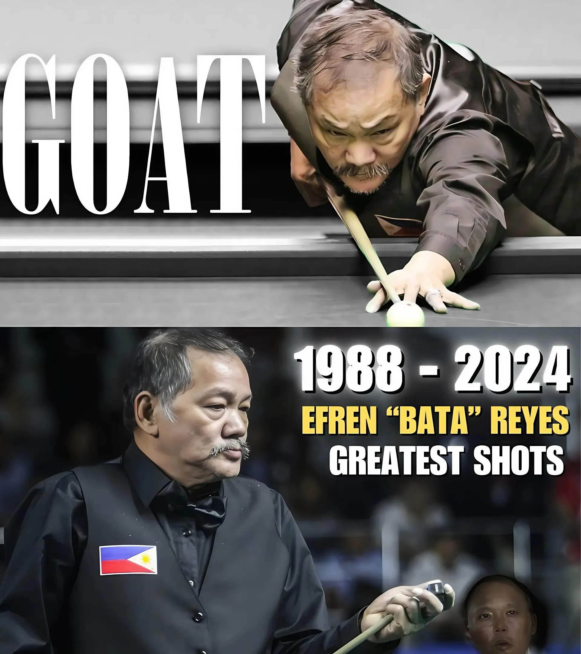 EFREN BATA REYES: 'THE MAGICIAN' - MIRACLE SHOTS FROM 1988 TO 2024!