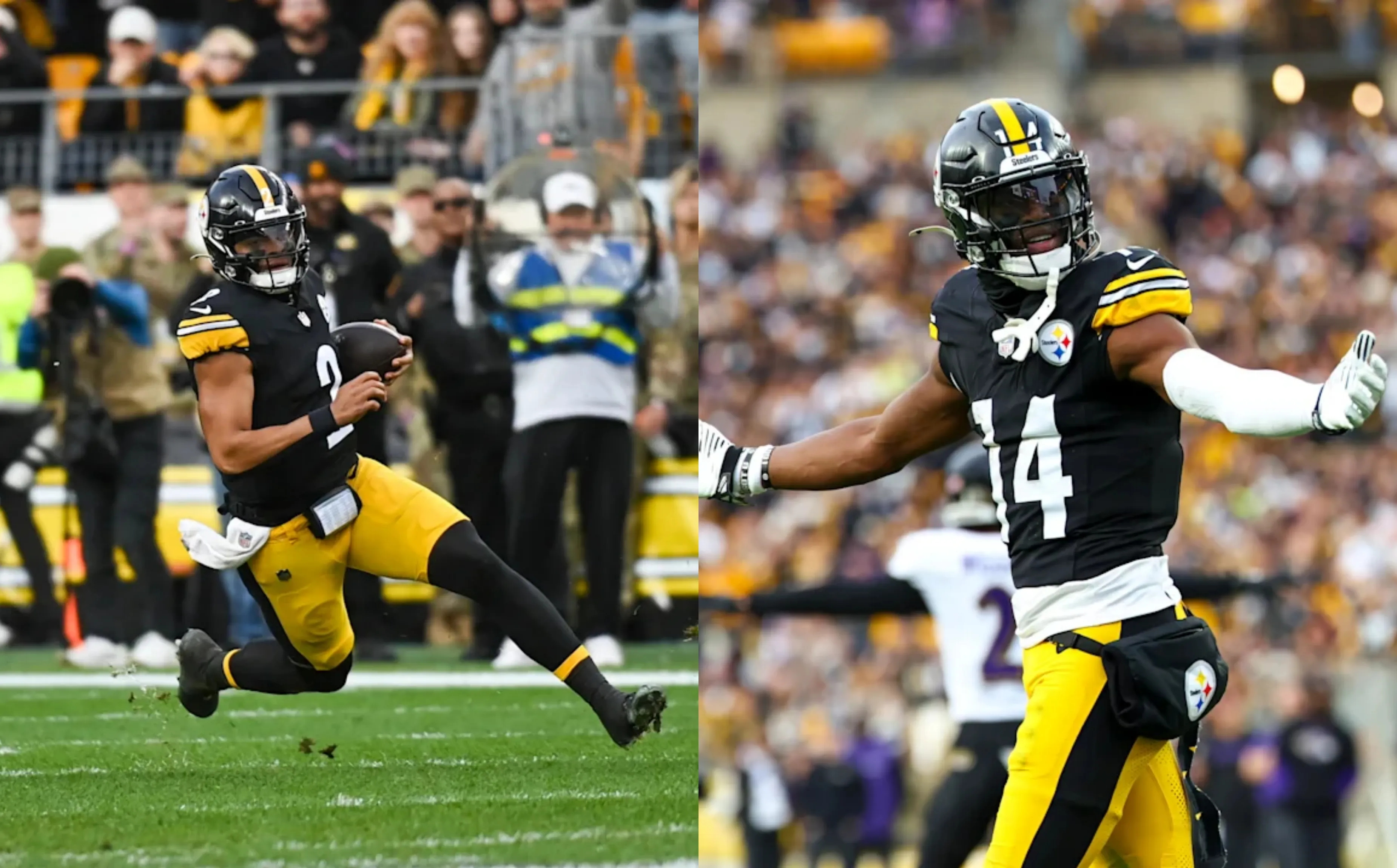 Steelers’ George Pickens reacts to Justin Fields’ usage in chippy win over Ravens