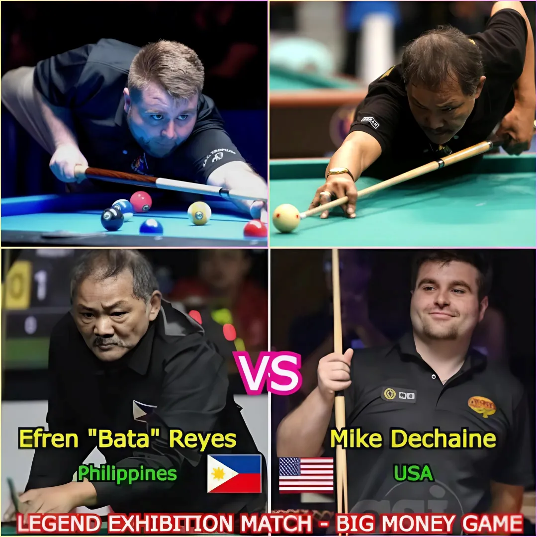 🔥💰 Legendary Match: Efren "Bata" Reyes Faces Off Against Mike Dechaine In The Billionaire Game!