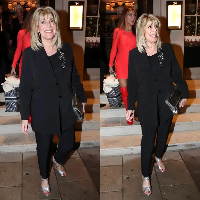 Ruth Langsford glams up for night partying with pal before jetting Down Under after being signed by I’m A Celeb bosses ngocc