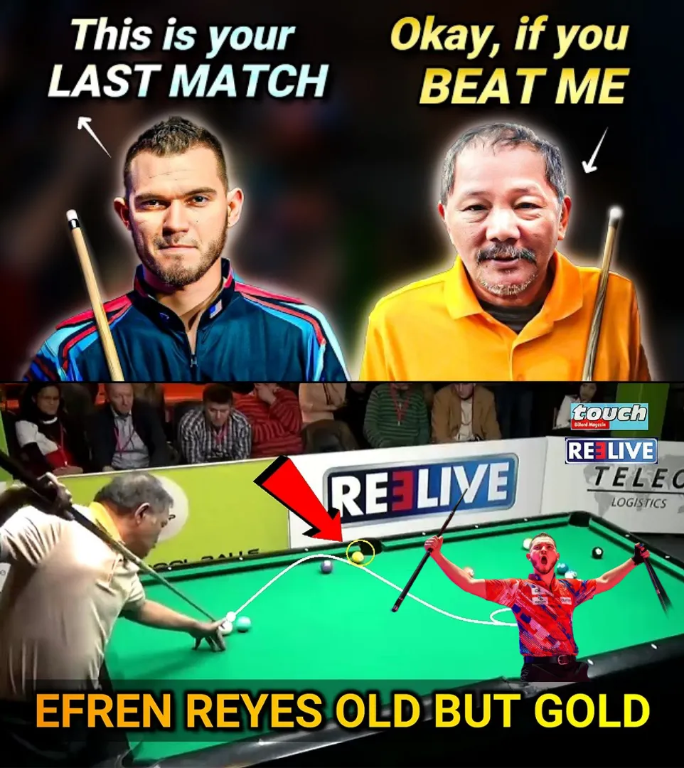 HUH!!! Don't compare courage with genius: 😲🔥 Brave player, humiliated by action master Efren "Bata" Reyes, 64 years old!