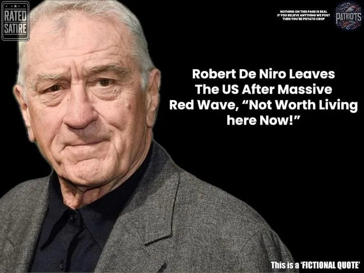 Robert De Niro to Leave the US, Says ‘I Get No Respect Here’