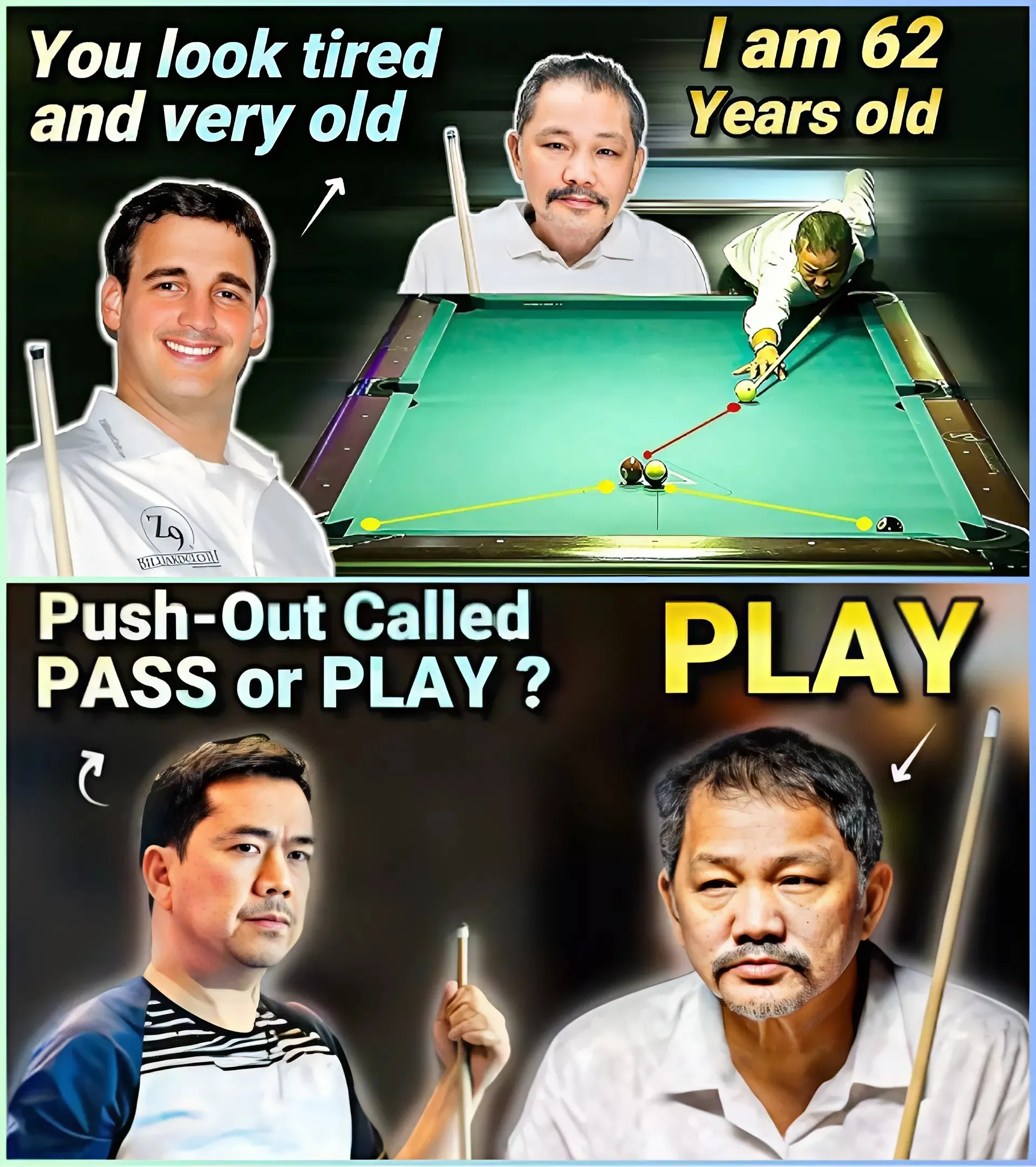 Lesson 3: Don't Be Arrogant in Front of Experienced People 😱🔥 Player Confidently Thought He Could Fool 63-Year-Old Efren "Bata" Reyes, But the End Was...