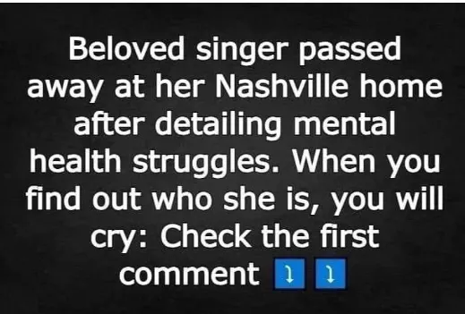 Beloved singer has sadly passed away at her home in Nashville….