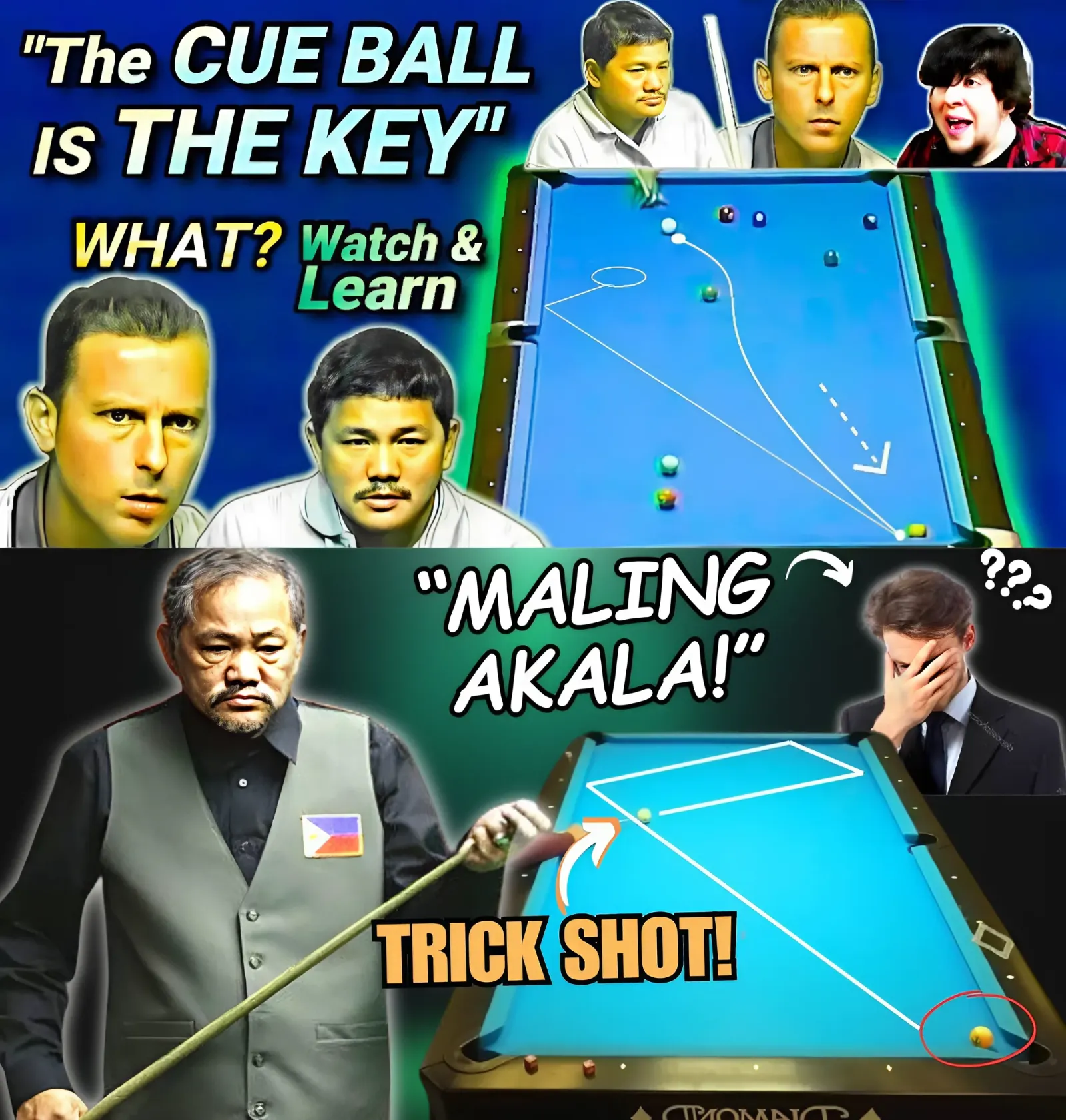 Efren Reyes' Mesmerizing Shot Makes Opponents Say: 'How Can You Shoot Like That?'