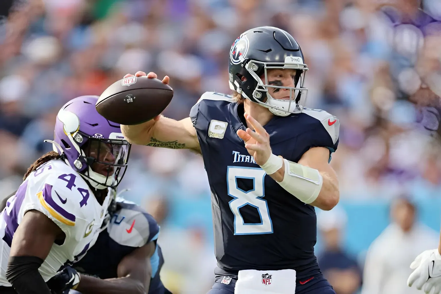 Titans QB Will Levis rediscovers confidence in controversial loss to Vikings