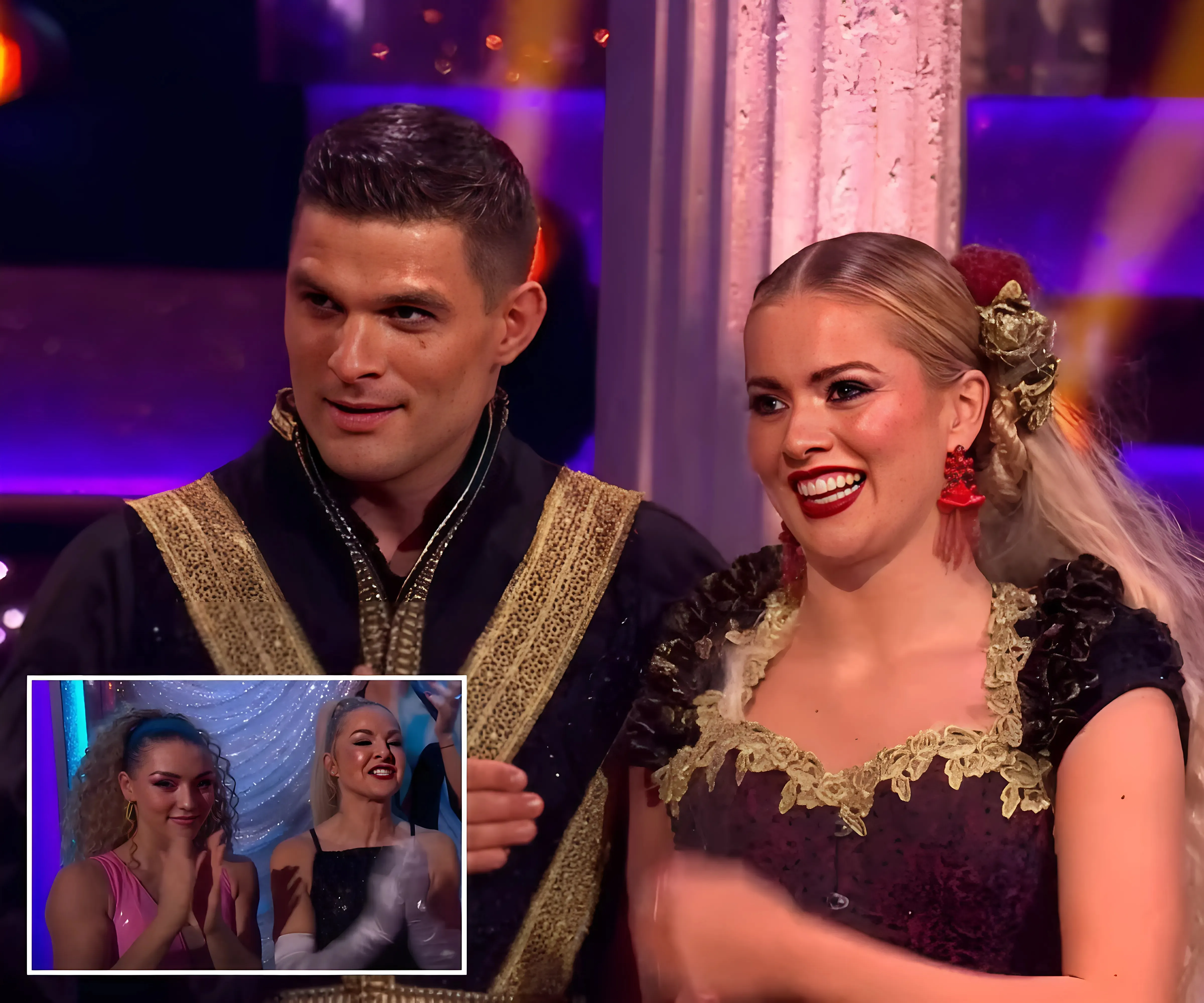 Moment Strictly star is caught on camera looking ‘fuming’ at rival’s dance as fans say ‘she’s p***ed off - suong